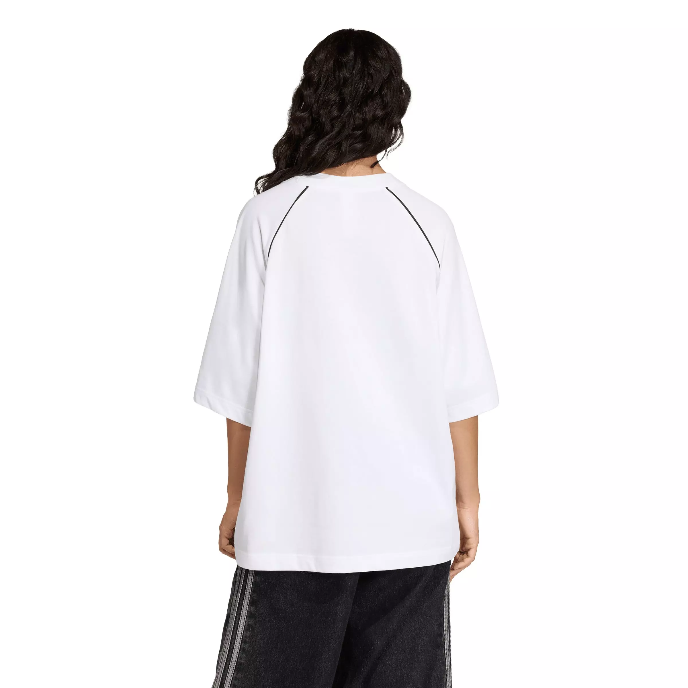 adidas Originals Women's Adilenium Oversized T-Shirt - White - WHITE
