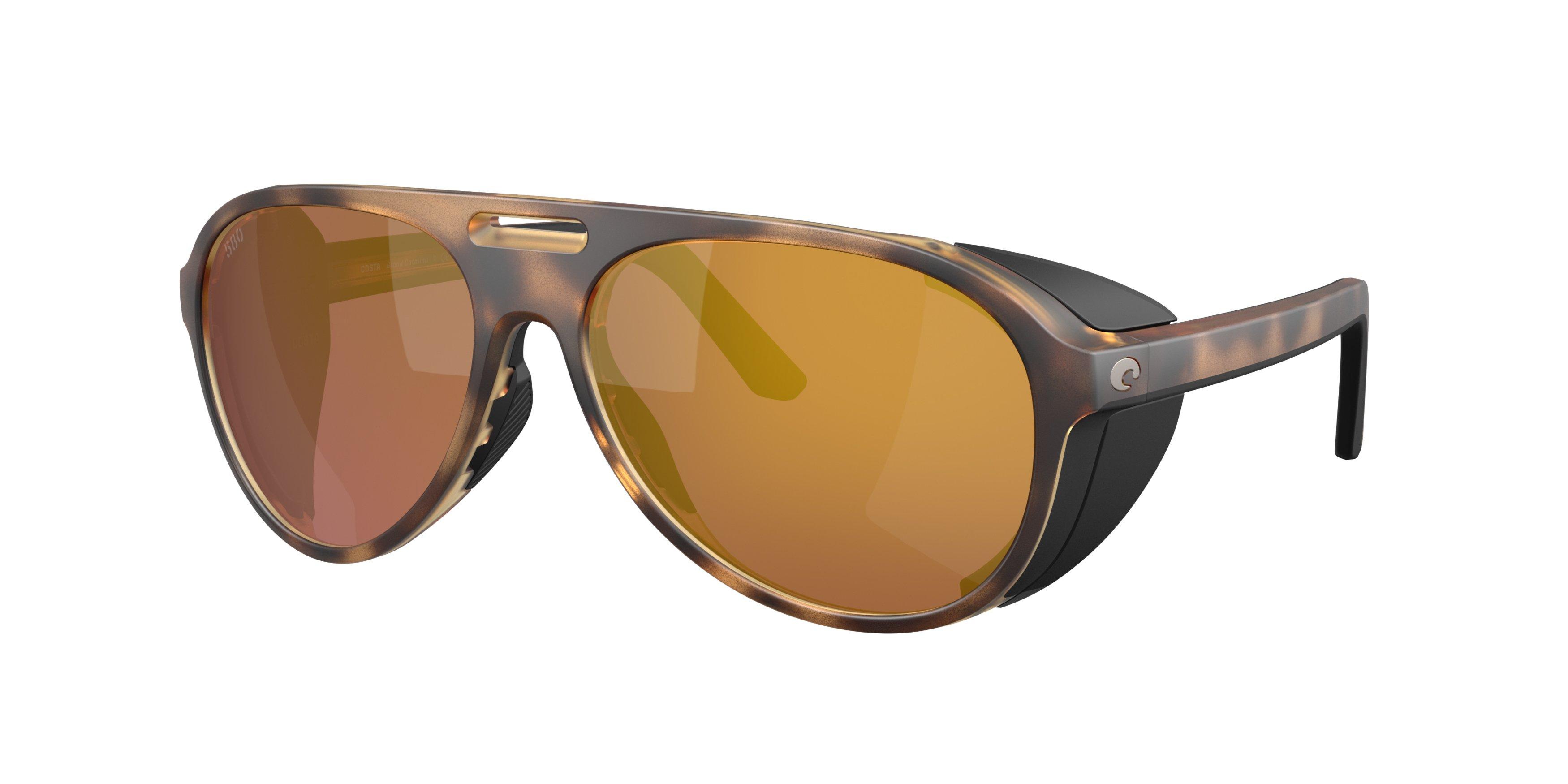 Costa Del Mar Grand Catalina Gold Mirror 580G Polarized Sunglasses - Matte Tortoise - BROWN/GOLD Thumbnail View 1