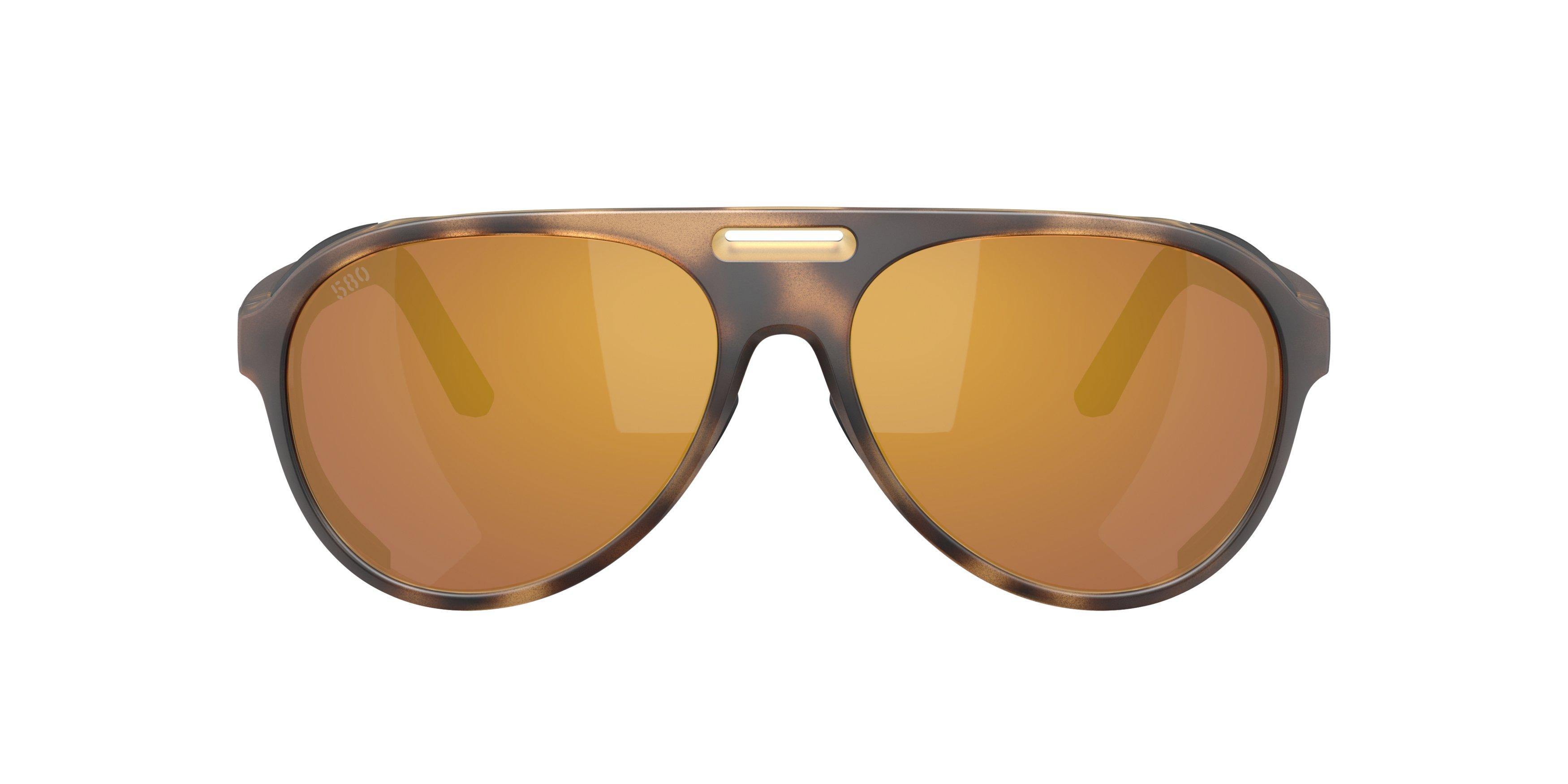 Costa Del Mar Grand Catalina Gold Mirror 580G Polarized Sunglasses - Matte Tortoise - BROWN/GOLD Thumbnail View 2