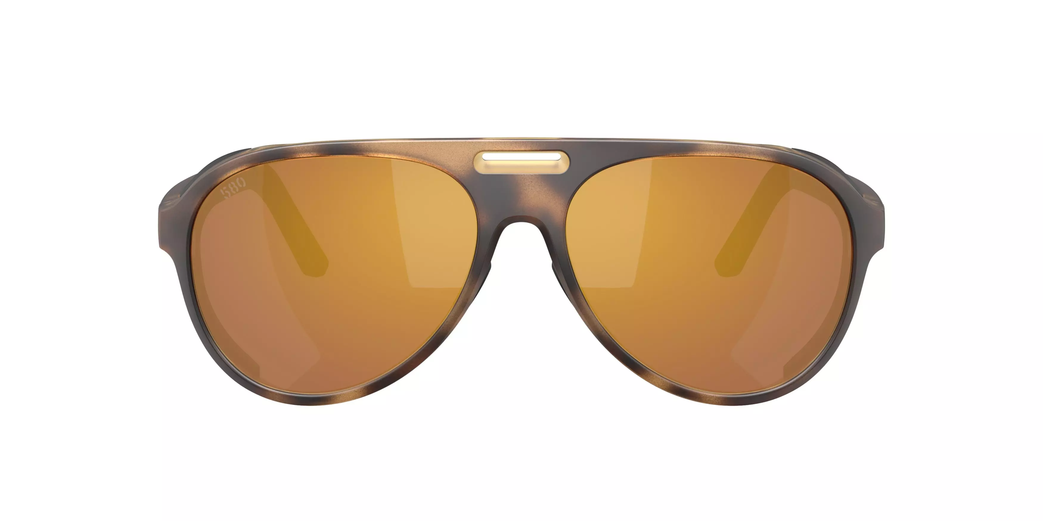 Costa Del Mar Grand Catalina Gold Mirror 580G Polarized Sunglasses - Matte Tortoise - BROWN/GOLD