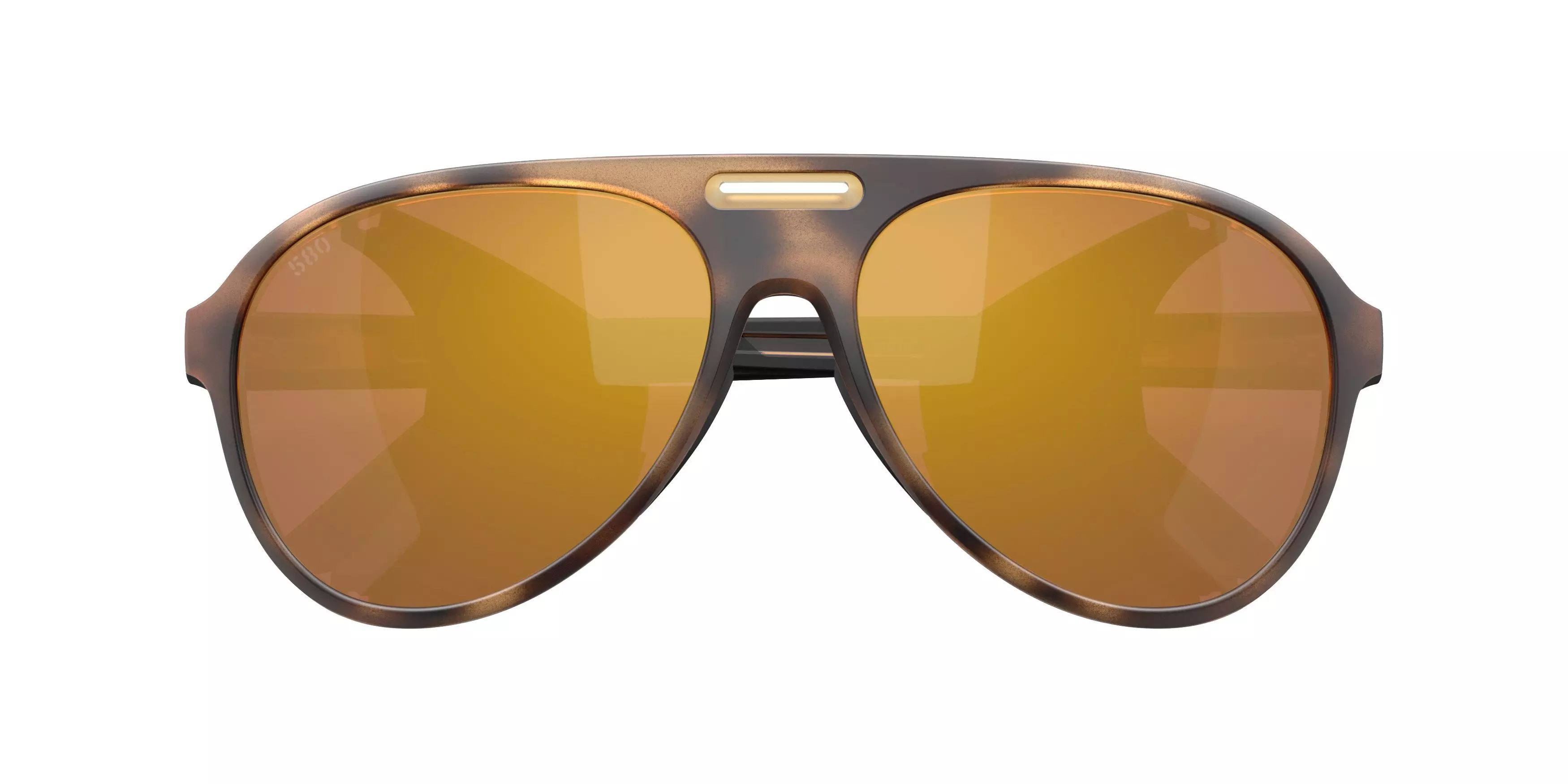 Costa Del Mar Grand Catalina Gold Mirror 580G Polarized Sunglasses - Matte Tortoise - BROWN/GOLD