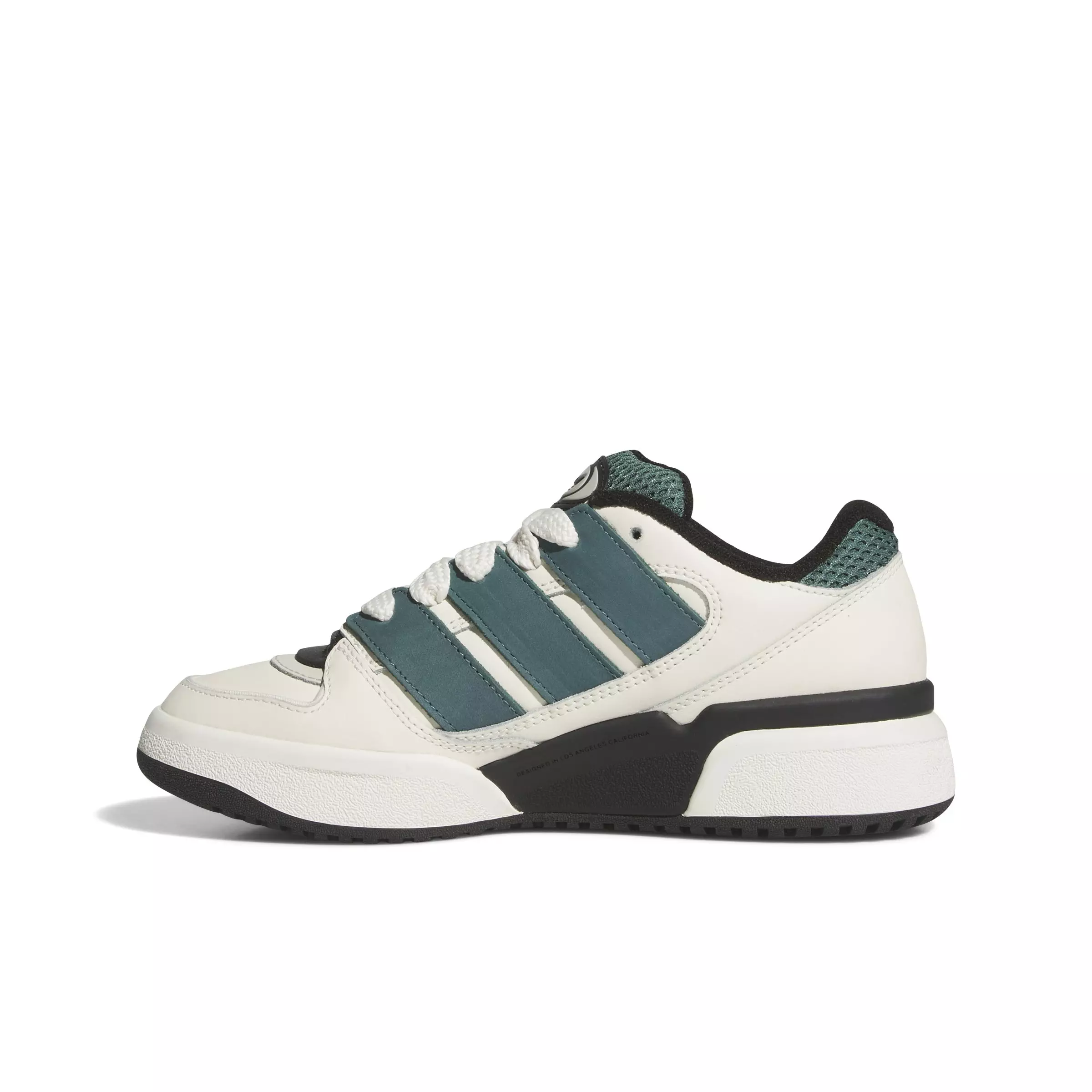 adidas Forum2000 "Off White/Preloved Teal/Core Black" Grade School Boys' Shoe - OFF WHITE/TEAL/BLACK