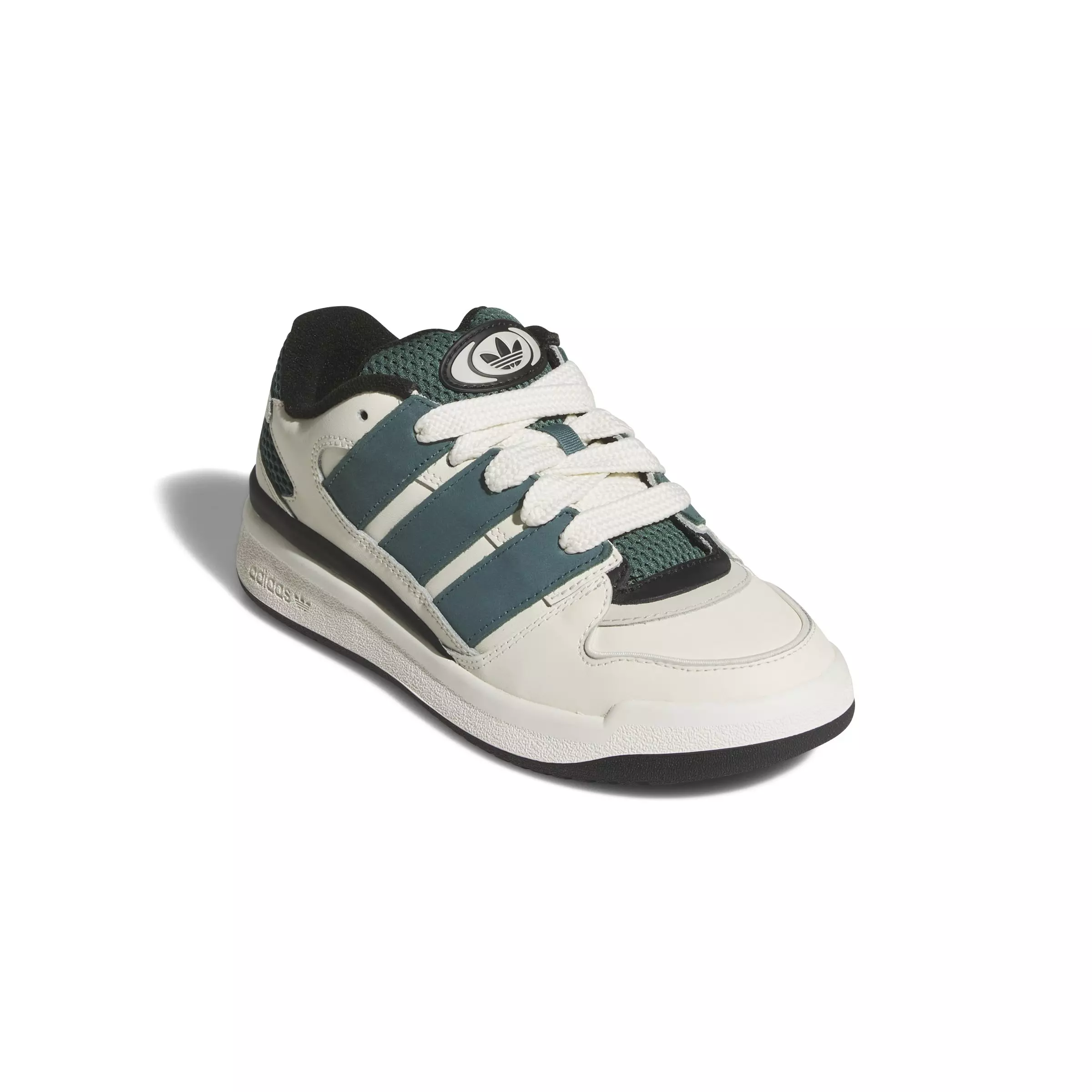 adidas Forum2000 "Off White/Preloved Teal/Core Black" Grade School Boys' Shoe - OFF WHITE/TEAL/BLACK