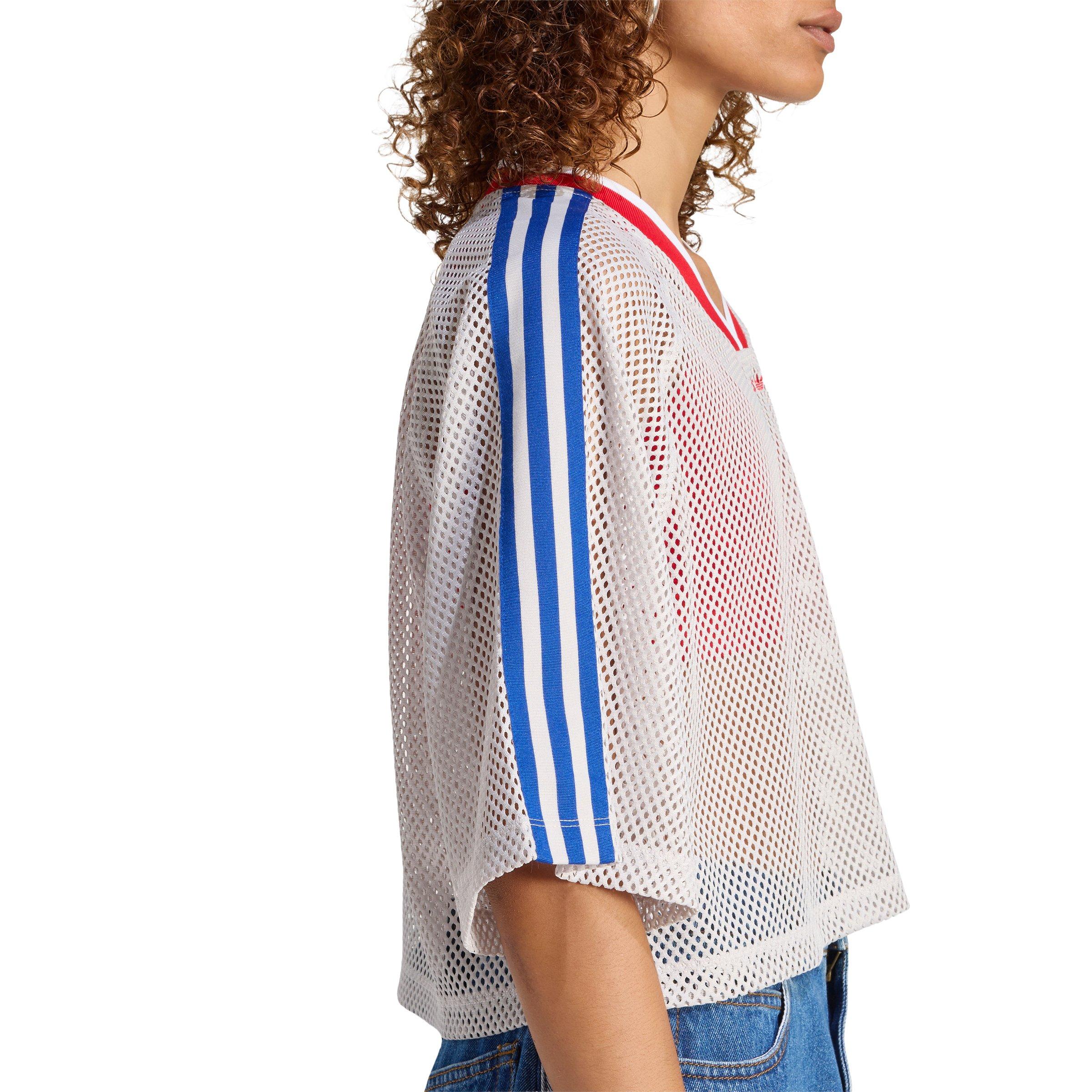 adidas Originals Women's Mesh Short Sleeve Tee - Pearl - PEARL Thumbnail View 4
