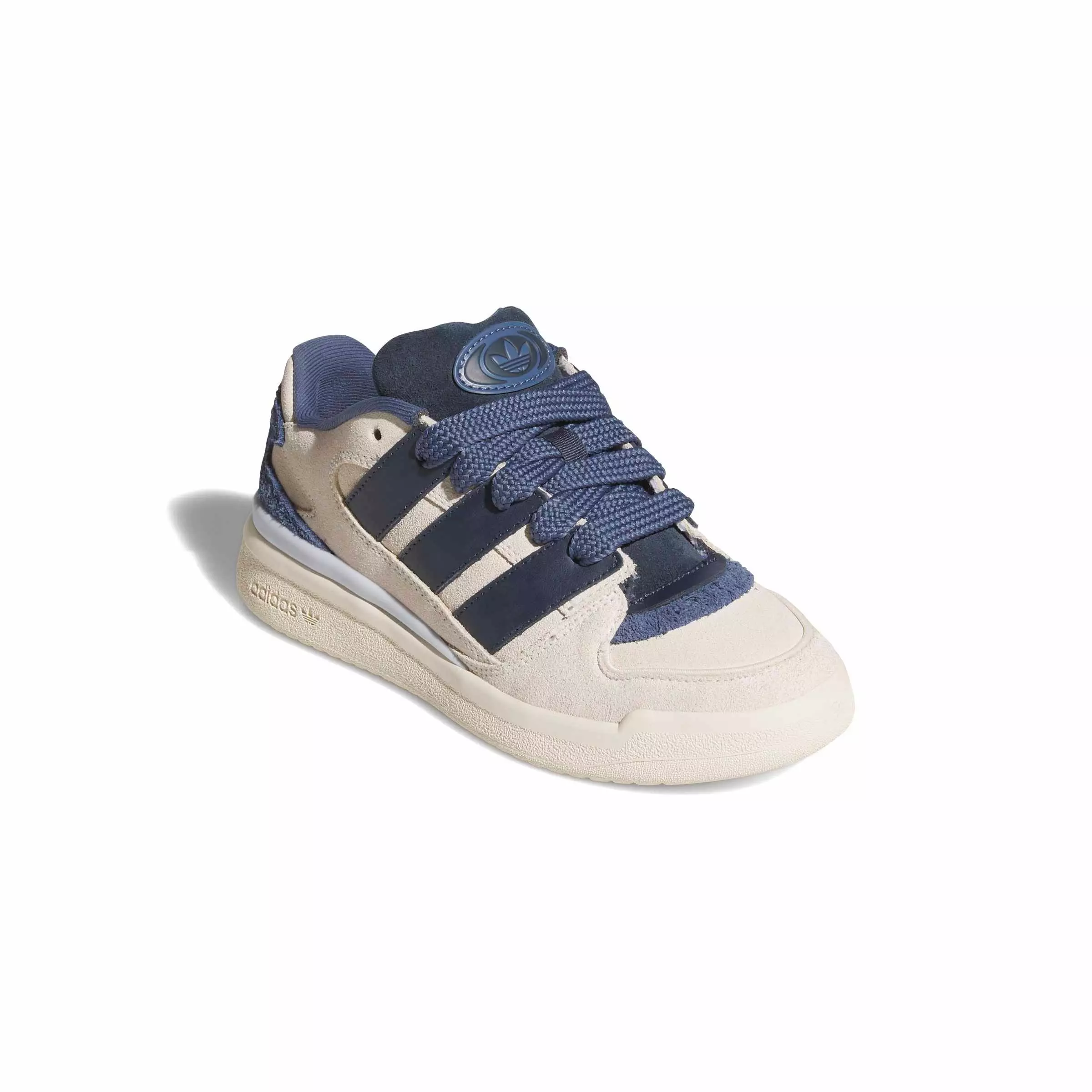 adidas Forum2000 "Wonder White/Aurora Ink/Preloved Ink" Grade School Boys' Shoe - WHITE/INK/INK