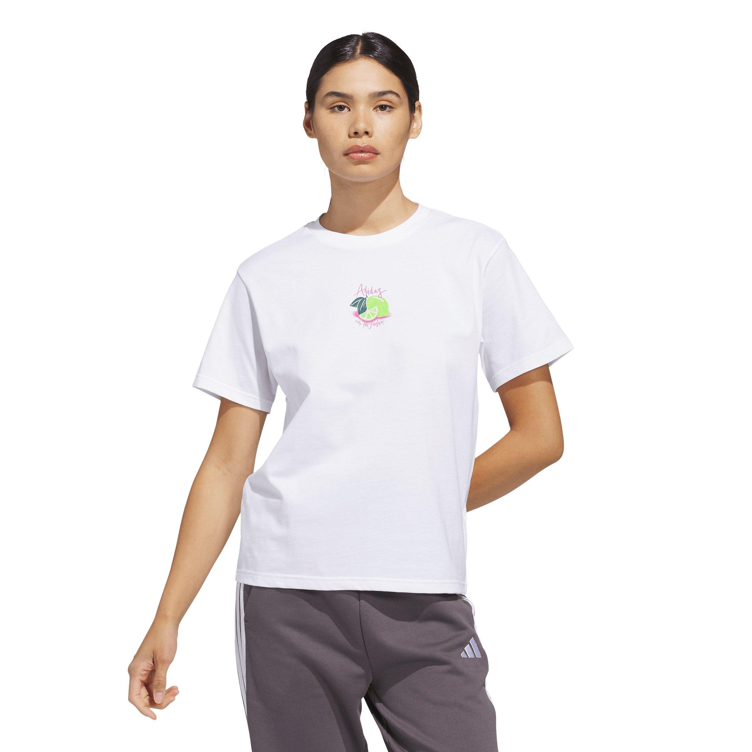 adidas Women's Limoncello Graphic T-Shirt - White - WHITE Thumbnail View 1