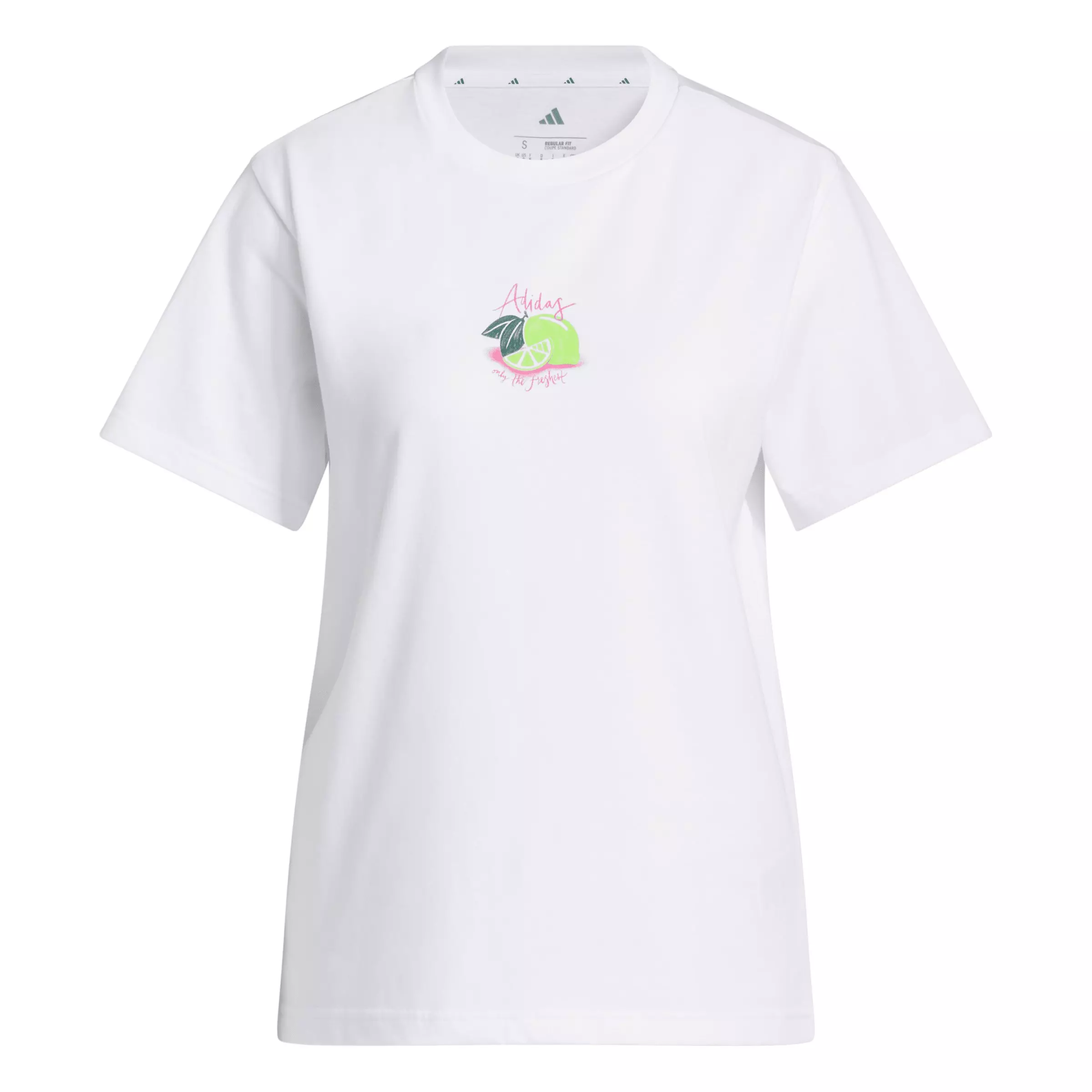 adidas Women's Limoncello Graphic T-Shirt - White - WHITE