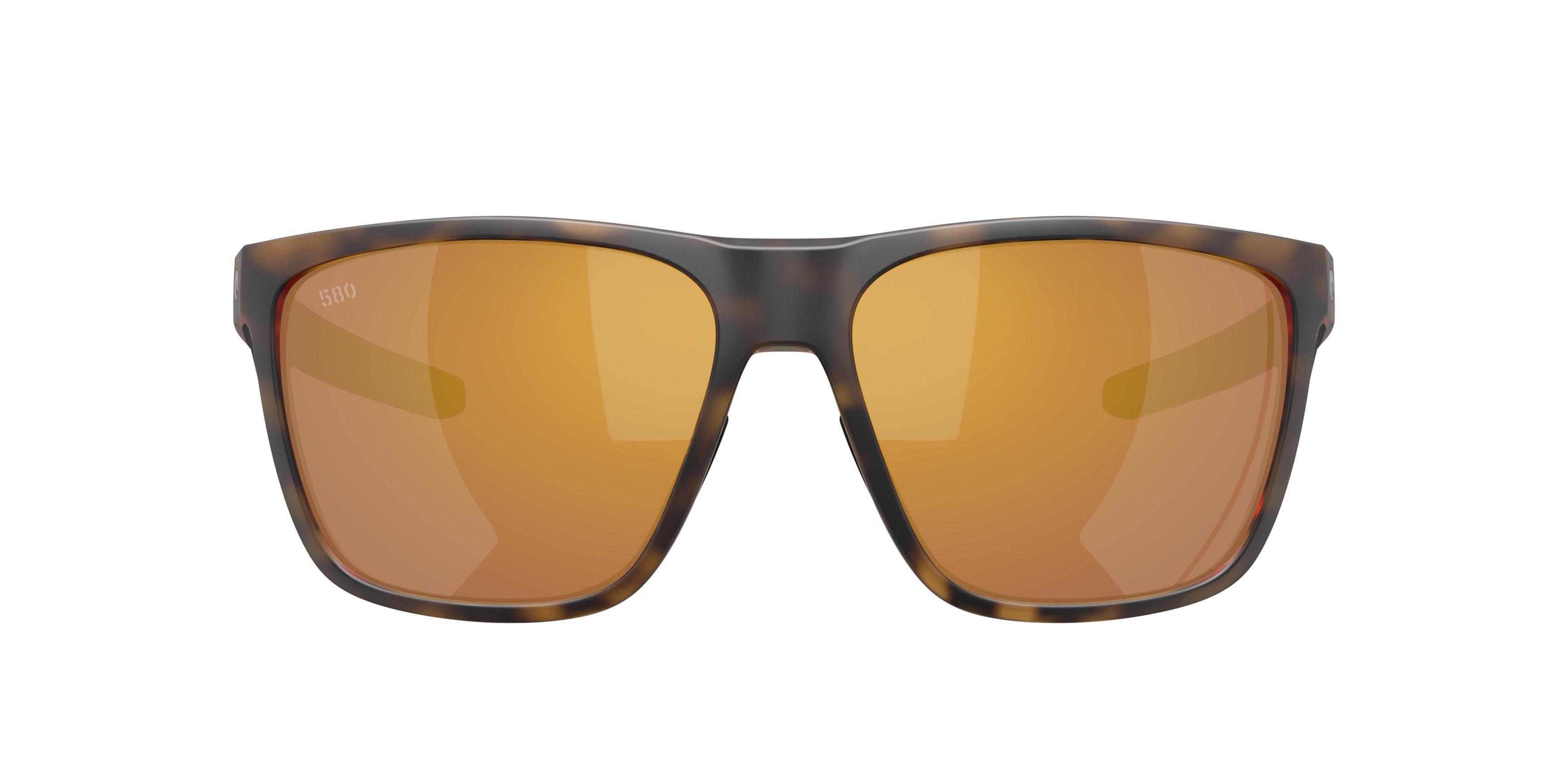 Costa Del Mar Ferg XL Gold Mirror 580G Polarized Sunglasses - Matte Tortoise - BROWN/GOLD Thumbnail View 2