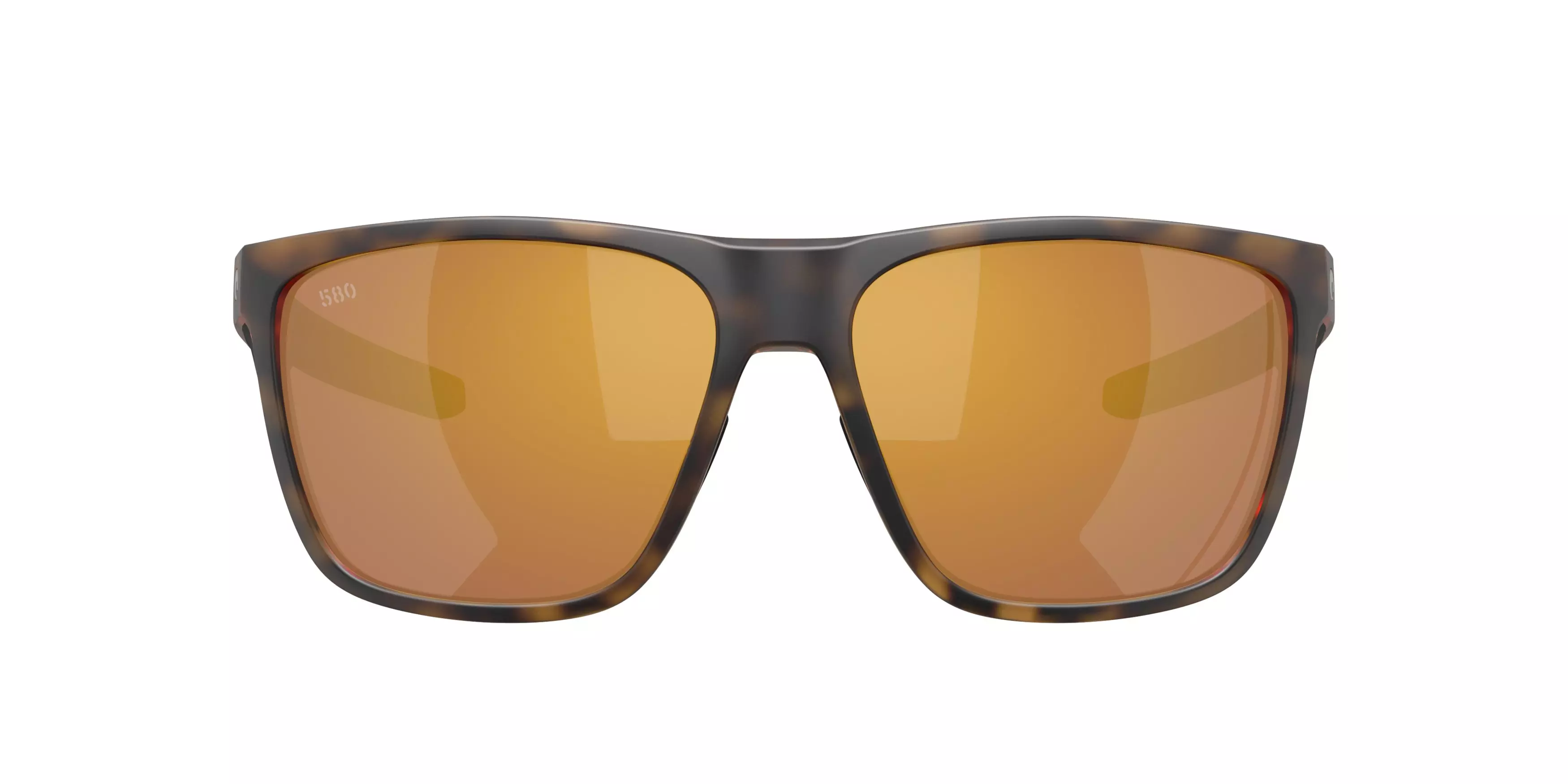 Costa Del Mar Ferg XL Gold Mirror 580G Polarized Sunglasses - Matte Tortoise - BROWN/GOLD