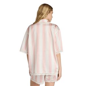 adidas Originals Women's Lace Jacquard Shirt -Off-White/Pink