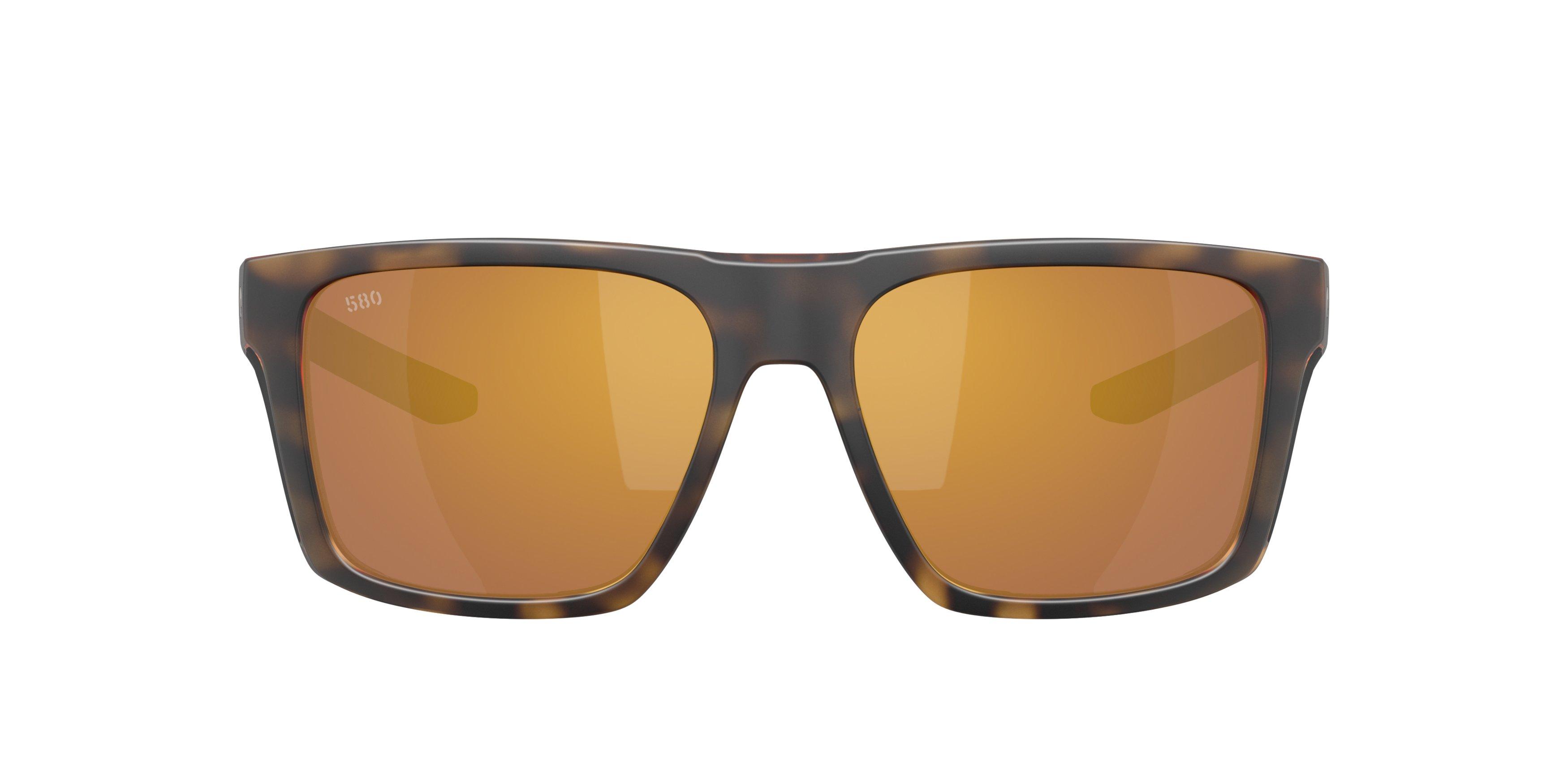 Costa Del Mar Lido Gold Mirror 580G Polarized Sunglasses - Matte Tortoise - BROWN/GOLD Thumbnail View 2