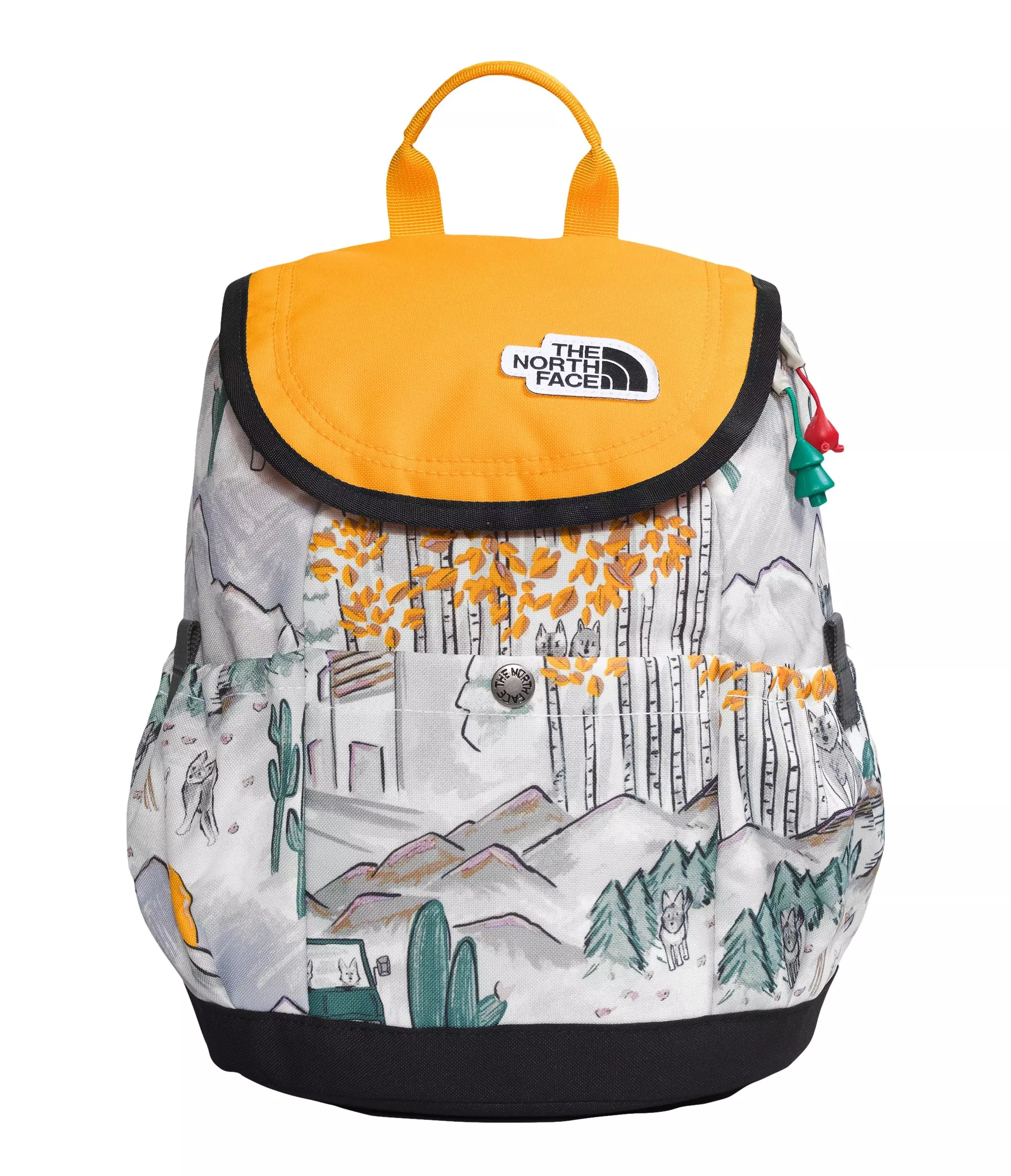 The North Face Mini Explorer Backpack - White/Gold - WHITE/GOLD