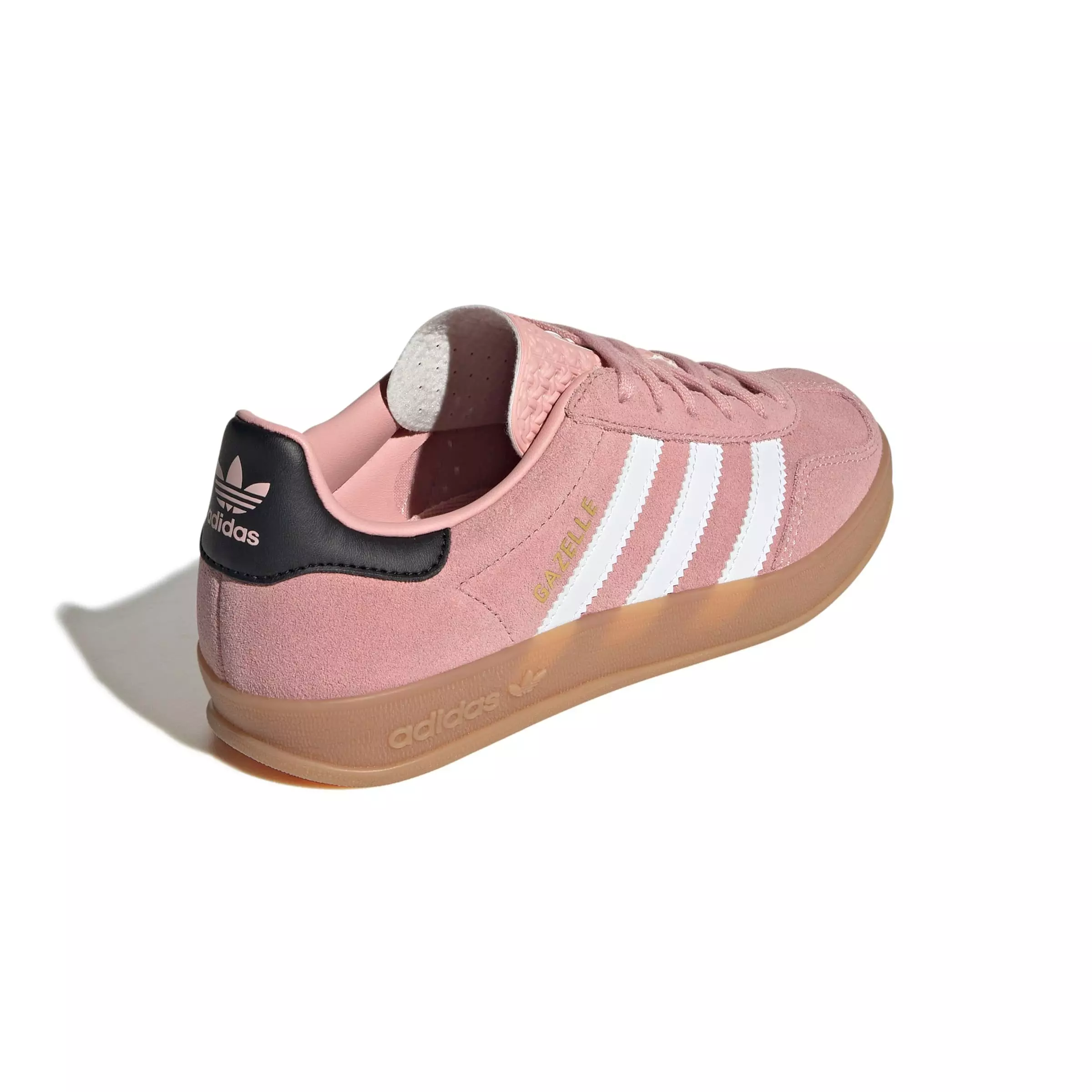 adidas Originals Gazelle "Wonder Mauve/Ftwr White/Core Black" Grade School Girls' Shoe - MAUVE/WHITE/BLACK