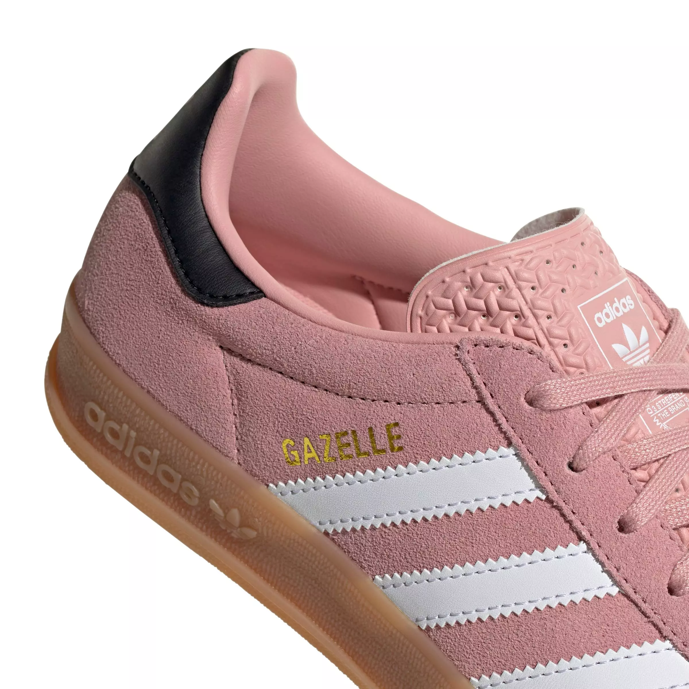 adidas Originals Gazelle "Wonder Mauve/Ftwr White/Core Black" Grade School Girls' Shoe - MAUVE/WHITE/BLACK