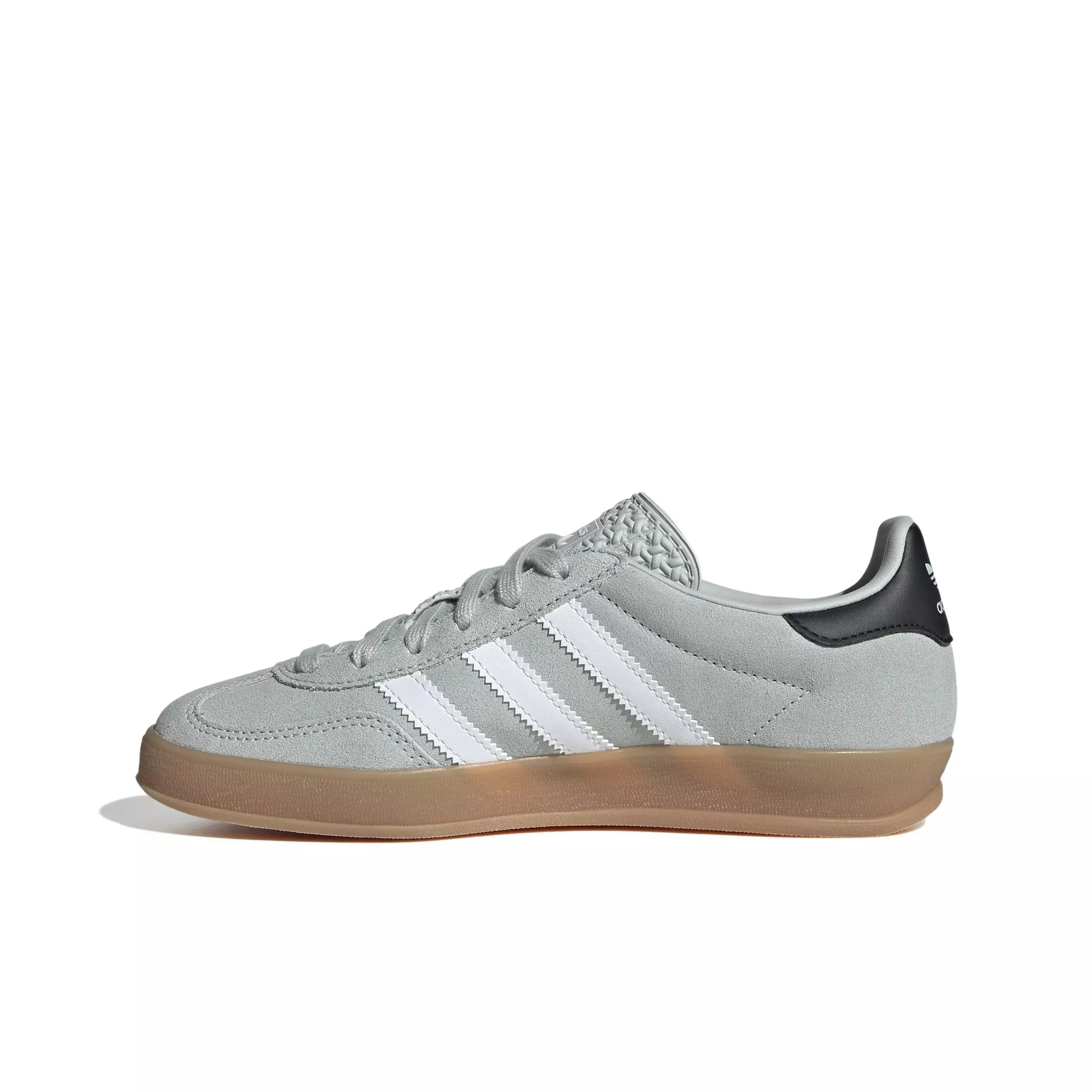 adidas Originals Gazelle "Wonder Silver/Ftwr White/Core Black" Grade School Girls' Shoe - SILVER/WHITE/BLACK