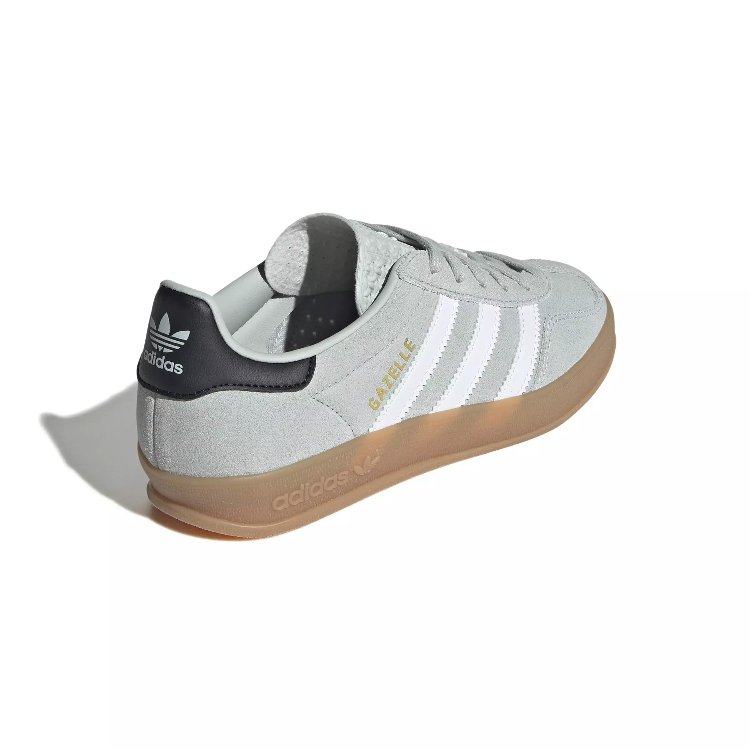 adidas Originals Gazelle "Wonder Silver/Ftwr White/Core Black" Grade School Girls' Shoe - SILVER/WHITE/BLACK