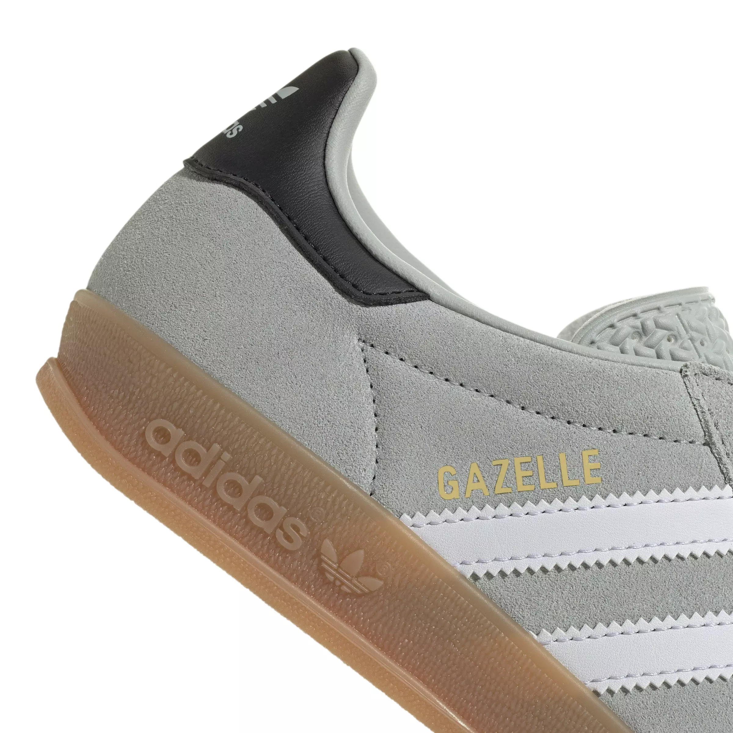 adidas Originals Gazelle "Wonder Silver/Ftwr White/Core Black" Grade School Girls' Shoe - SILVER/WHITE/BLACK