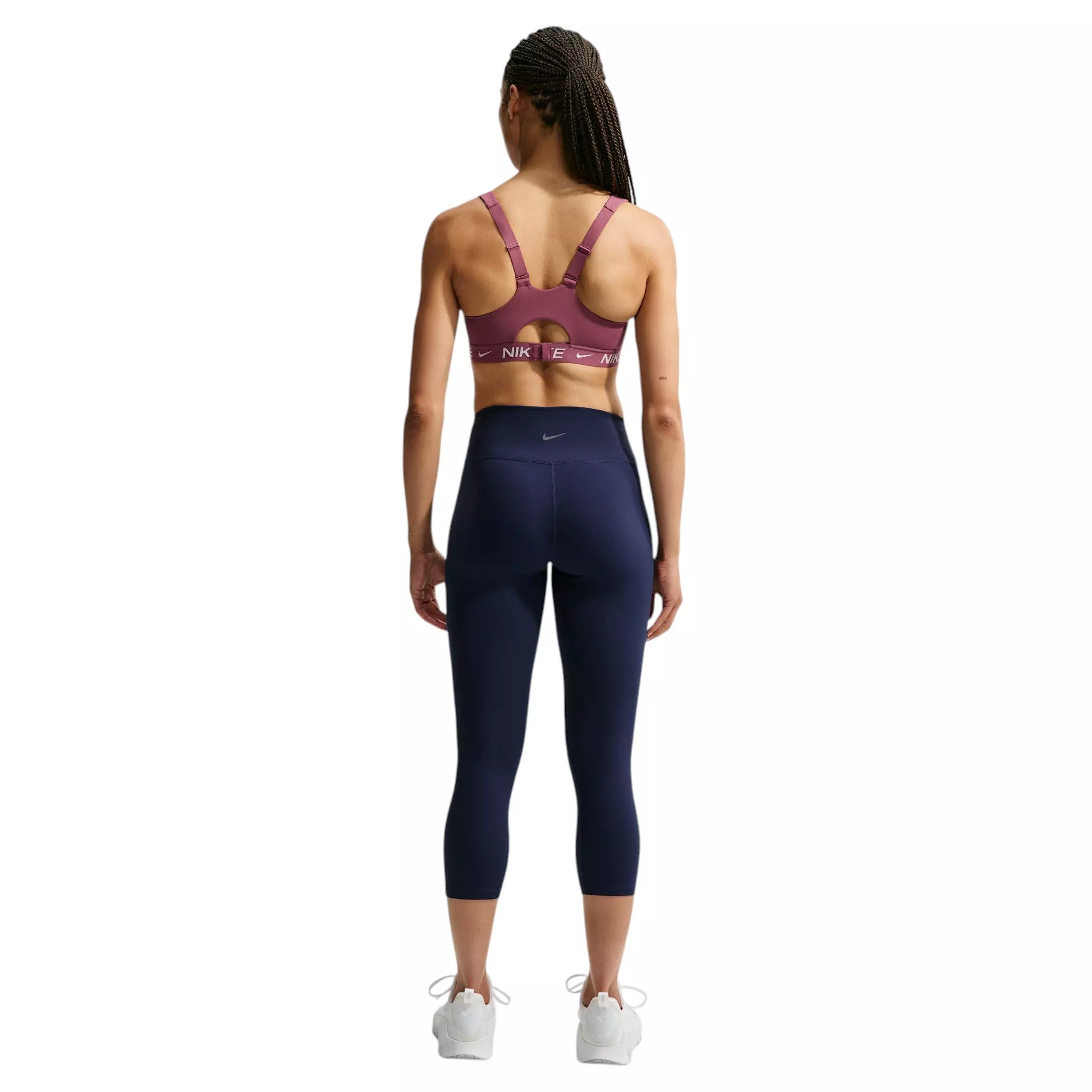 Nike Women's Indy High Support Padded Adjustable Sports Bra - Pink Smoke - PINK SMOKE
