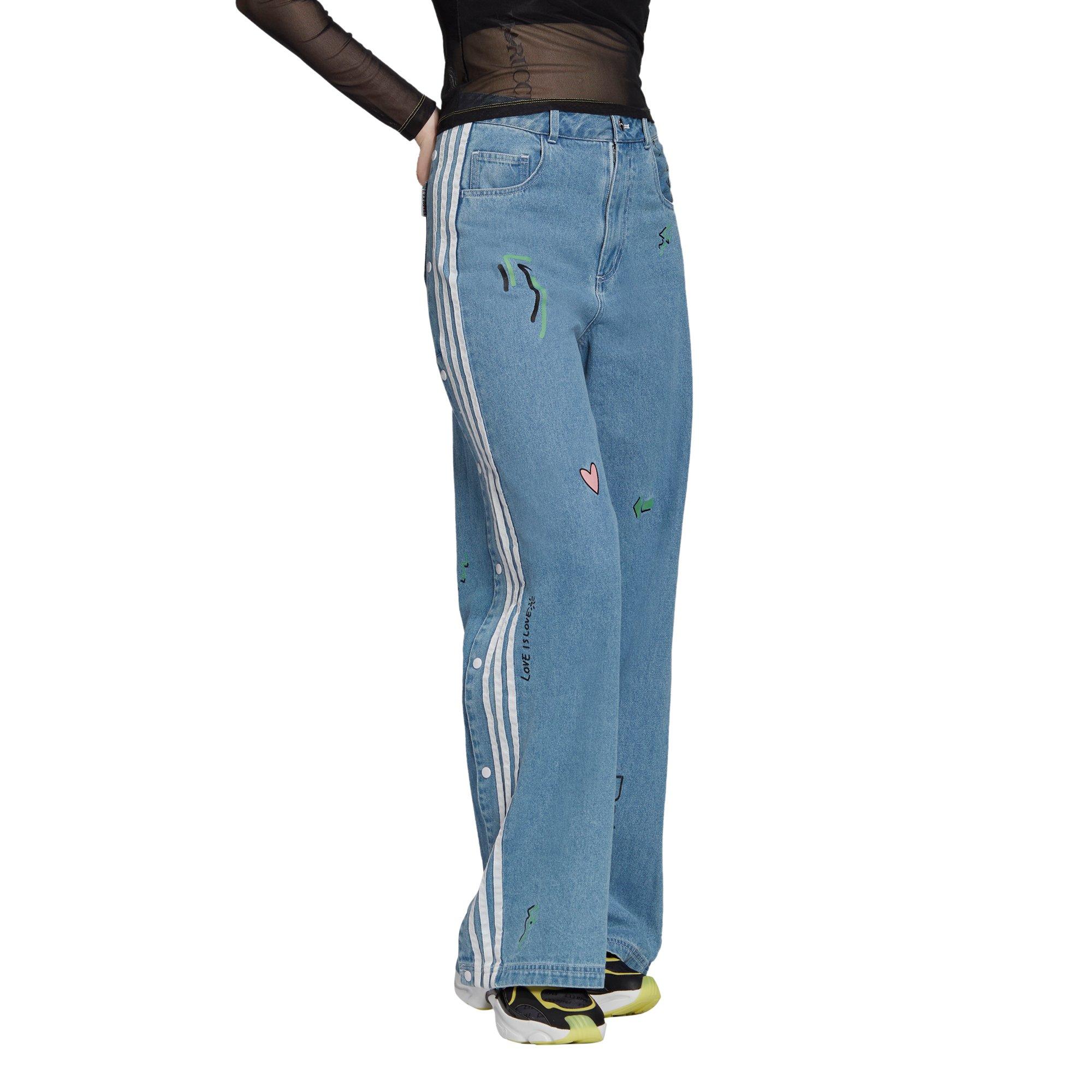 adidas fiorucci denim track pants