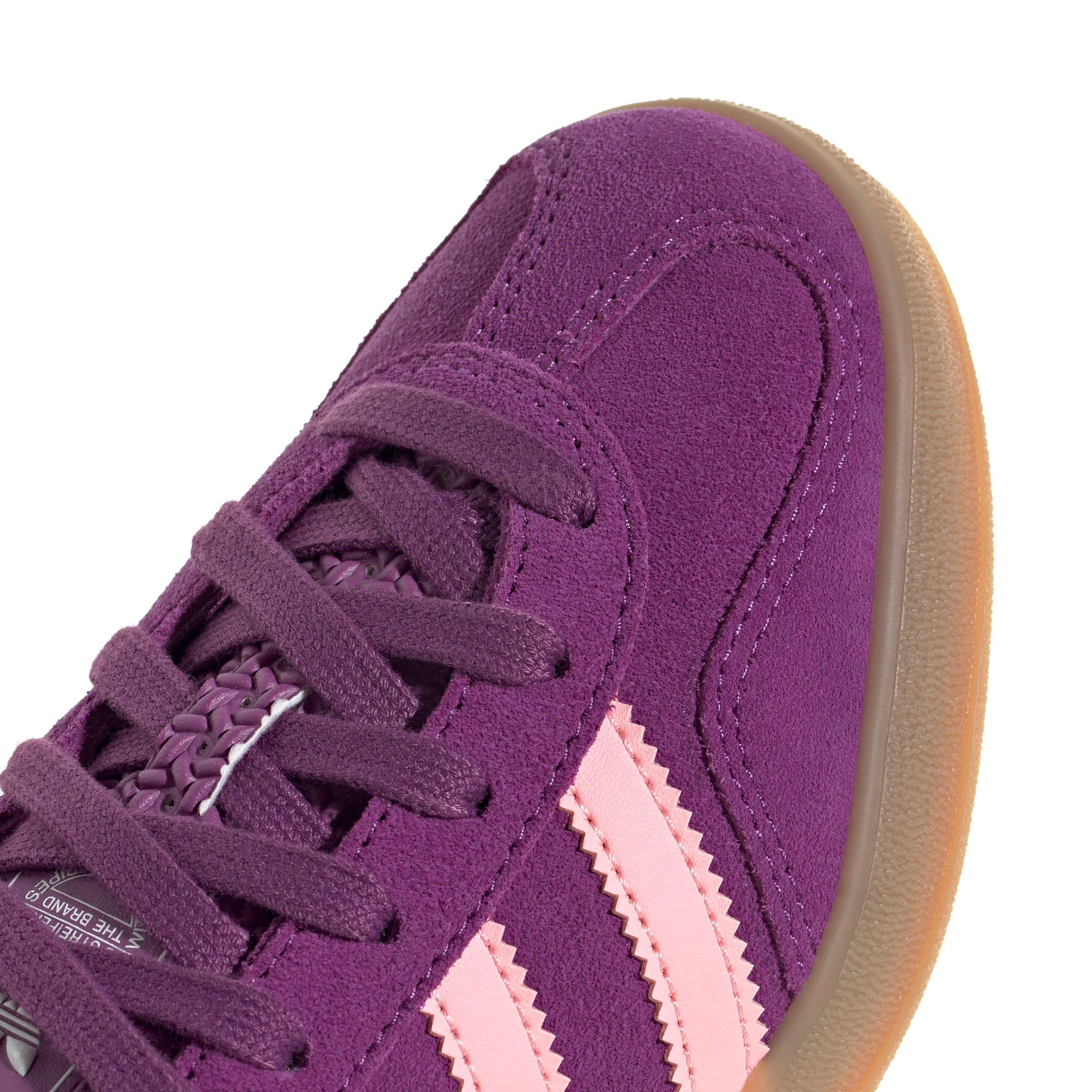 adidas Originals Gazelle Grade School Girls' "Rich Mauve/Glow Pink/Ftwr White" Shoe