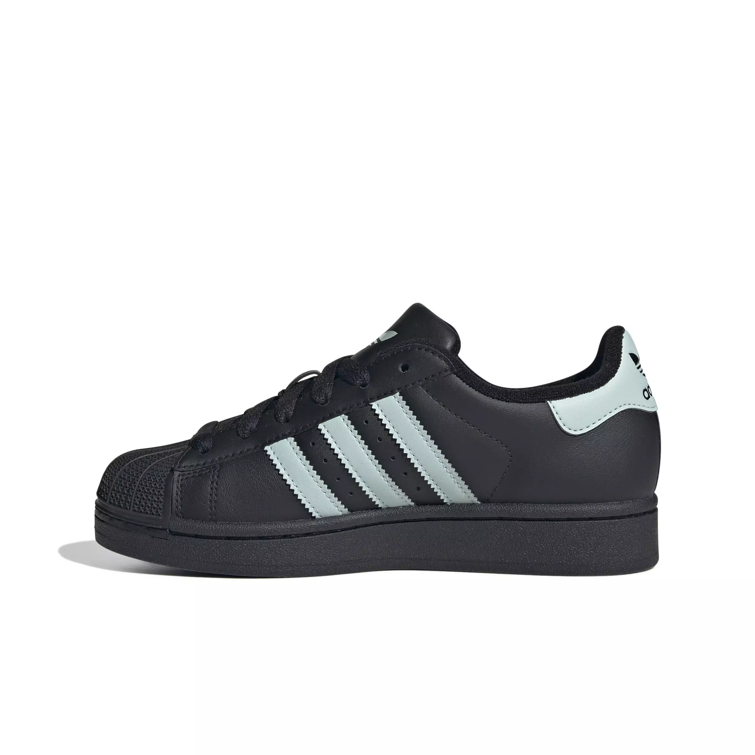 adidas Originals Superstar II "Core Black/Ash Green/Ash Green" Grade School Boys' Shoe - BLACK/GREEN/GREEN