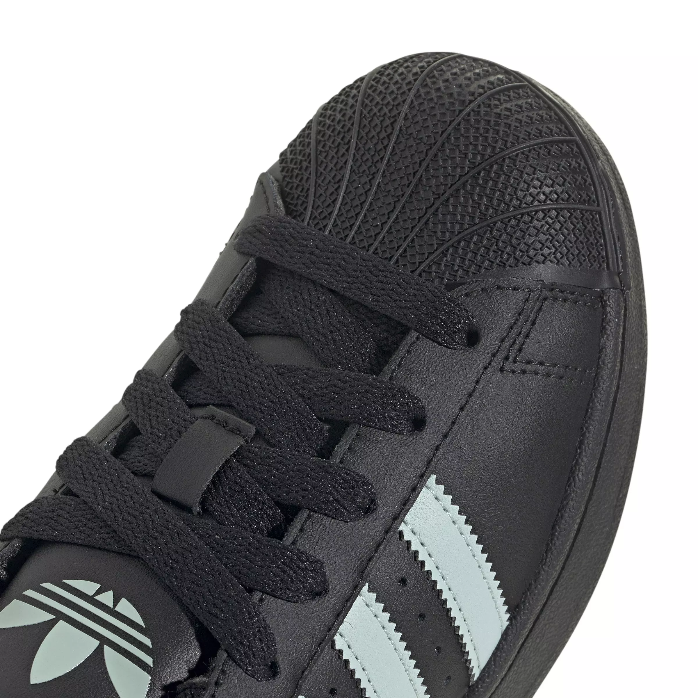 adidas Originals Superstar II "Core Black/Ash Green/Ash Green" Grade School Boys' Shoe - BLACK/GREEN/GREEN