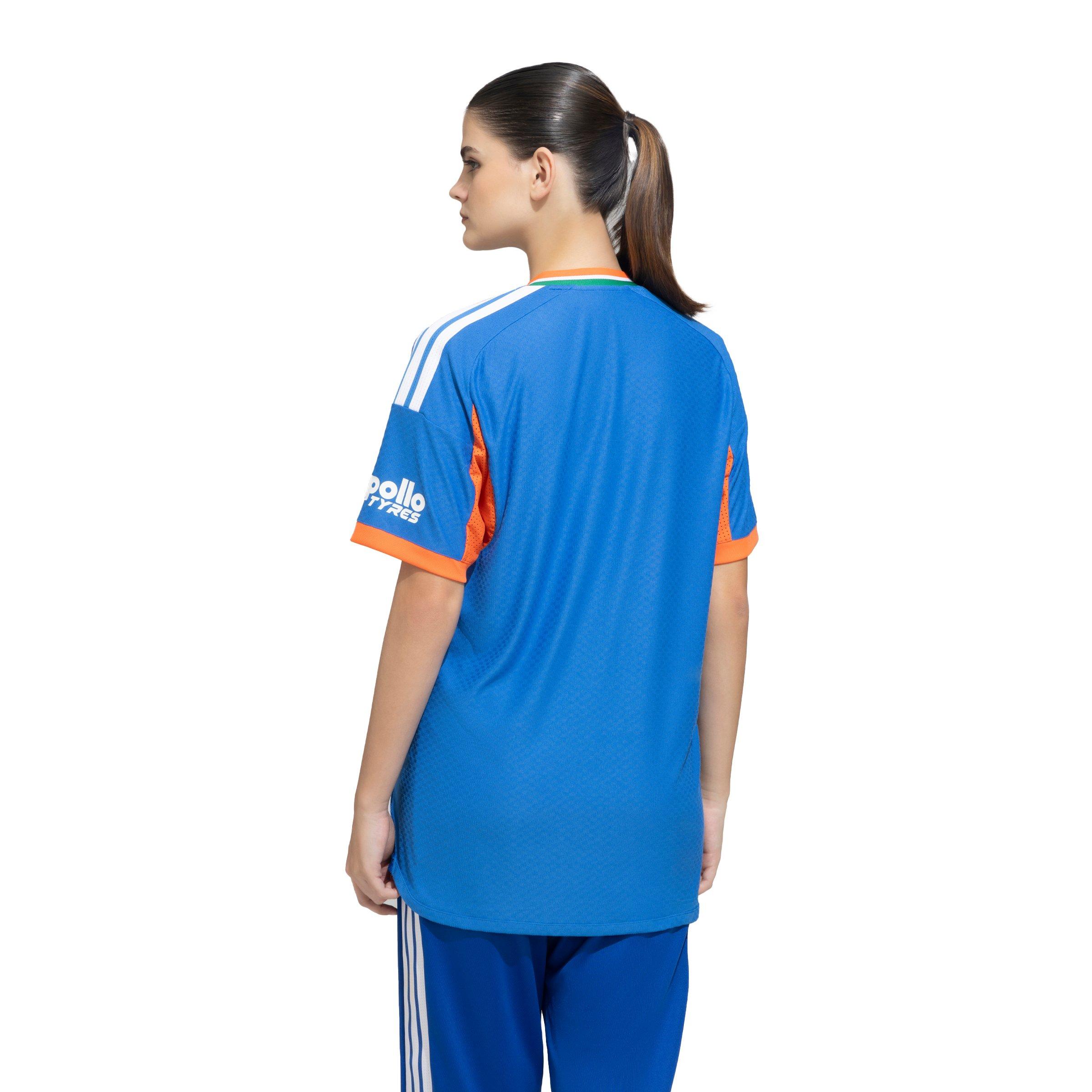 adidas Women's India Cricket Half Sleeve Jersey 2026 - Royal - ROYAL Thumbnail View 2