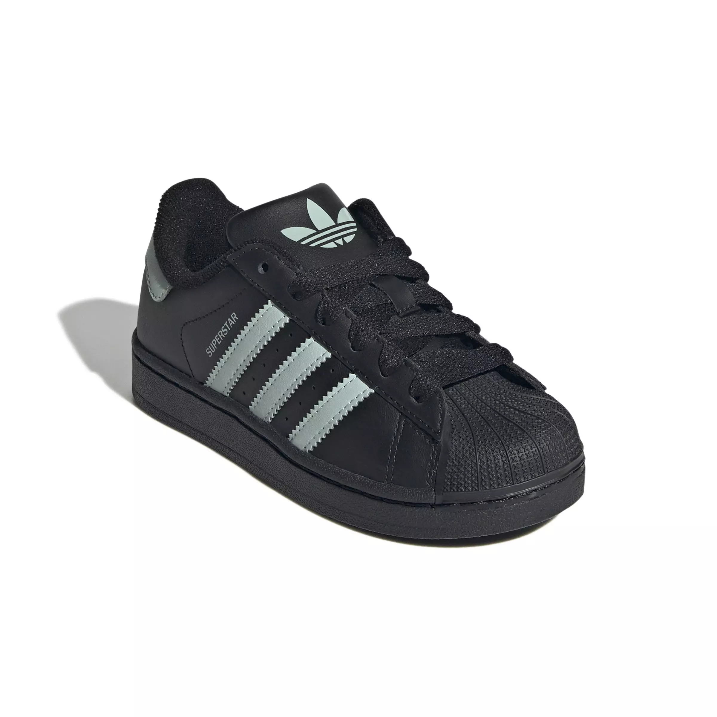 adidas Originals Superstar II "Core Black/Ash Green/Ash Green" Preschool Boys' Shoe - BLACK/GREEN/GREEN