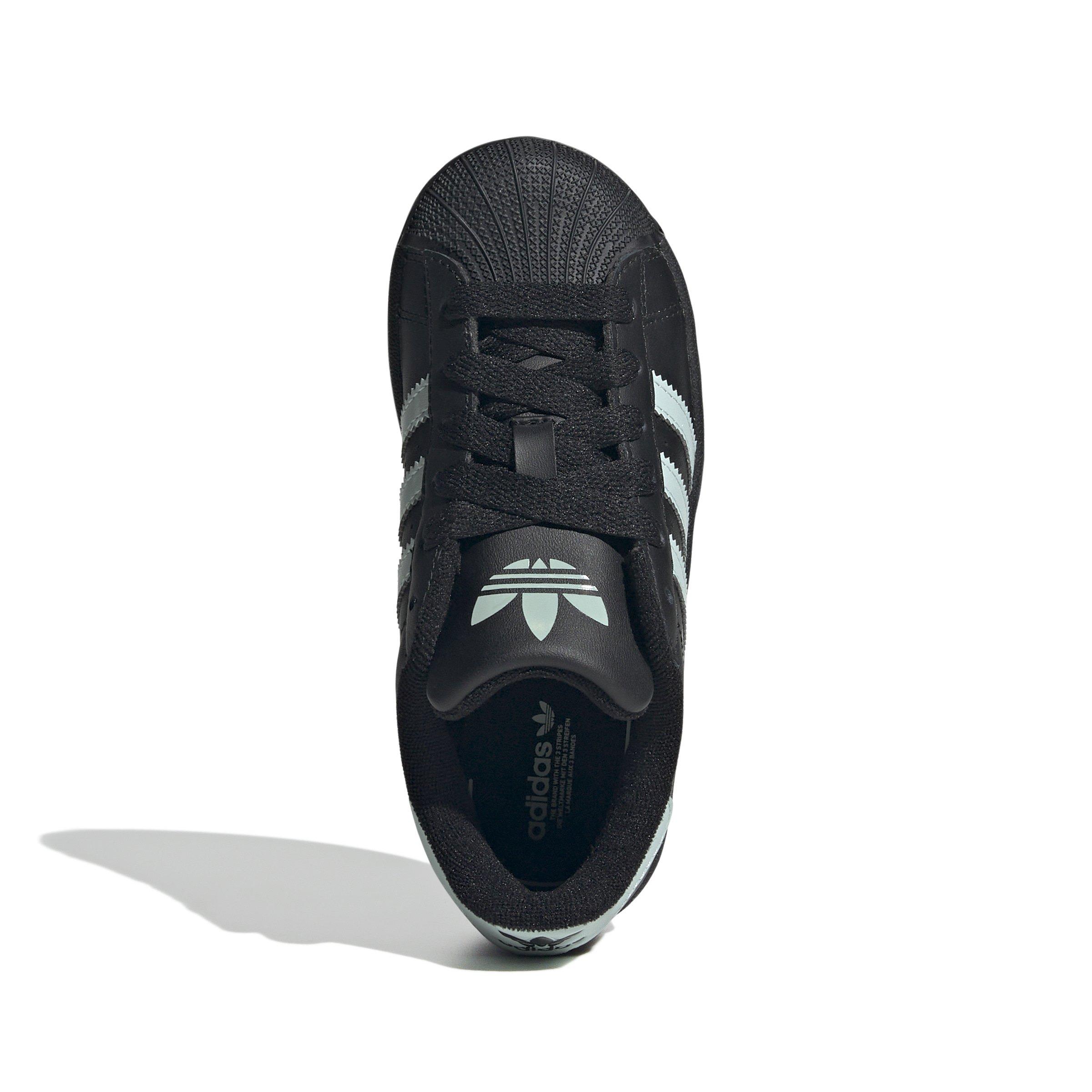 adidas Originals Superstar II "Core Black/Ash Green/Ash Green" Preschool Boys' Shoe - BLACK/GREEN/GREEN Thumbnail View 5