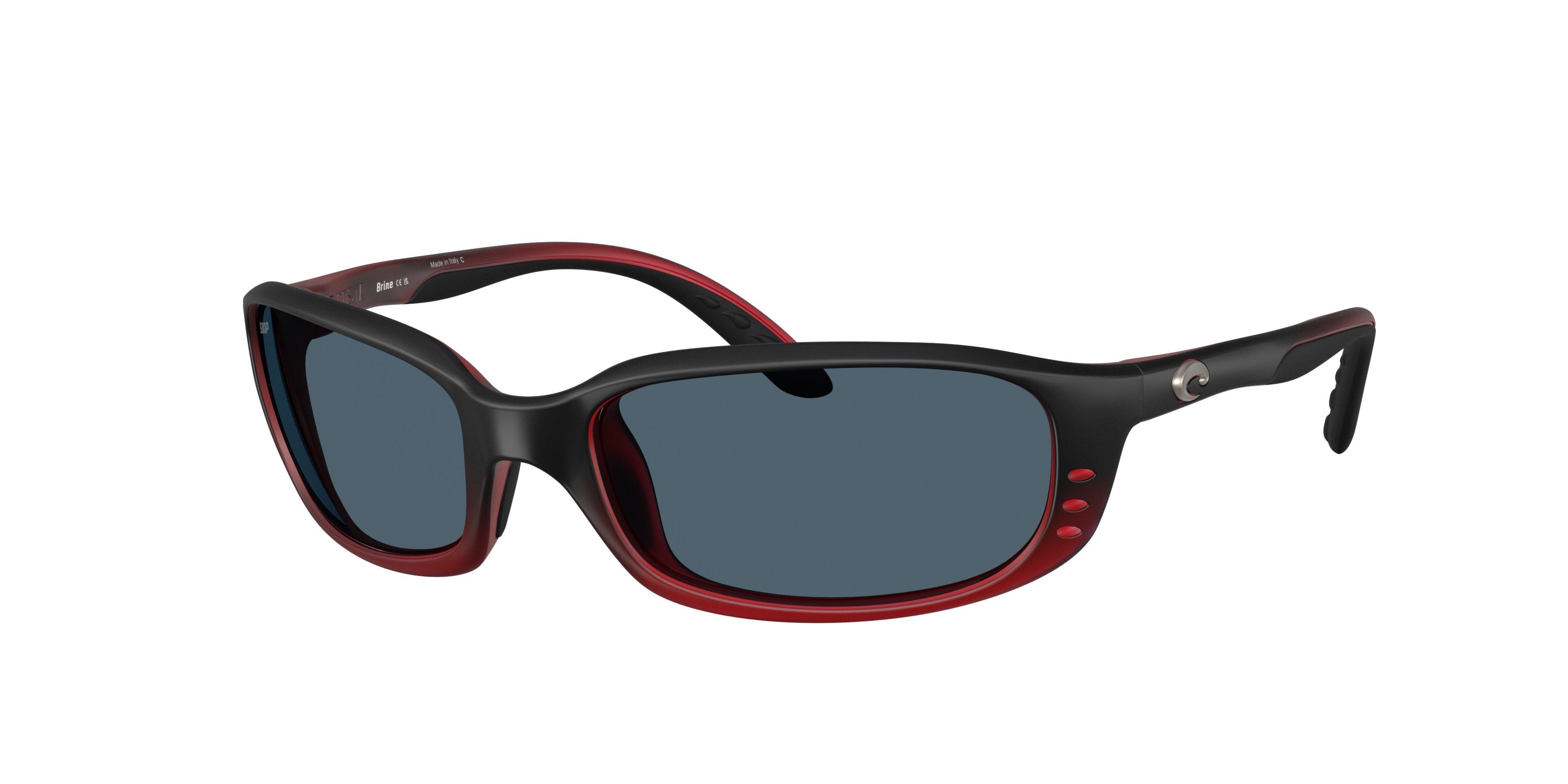 Costa Del Mar Brine Grey 580P Polarized Sunglasses - Red Sky - RED/GREY Thumbnail View 1