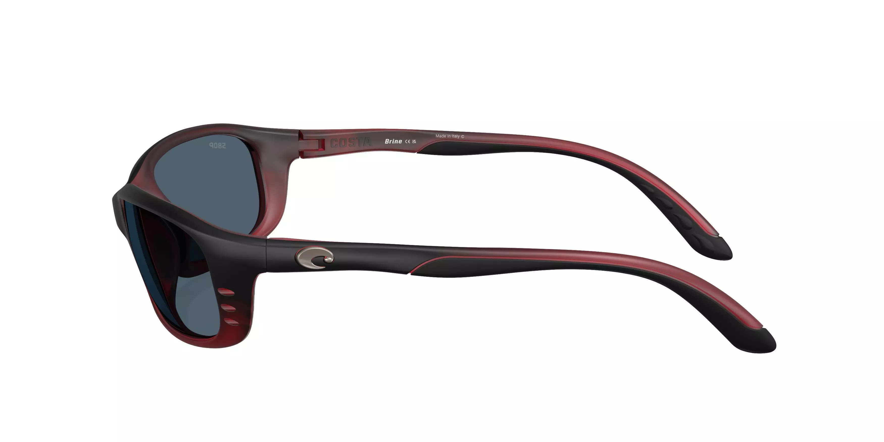 Costa Del Mar Brine Grey 580P Polarized Sunglasses - Red Sky - RED/GREY
