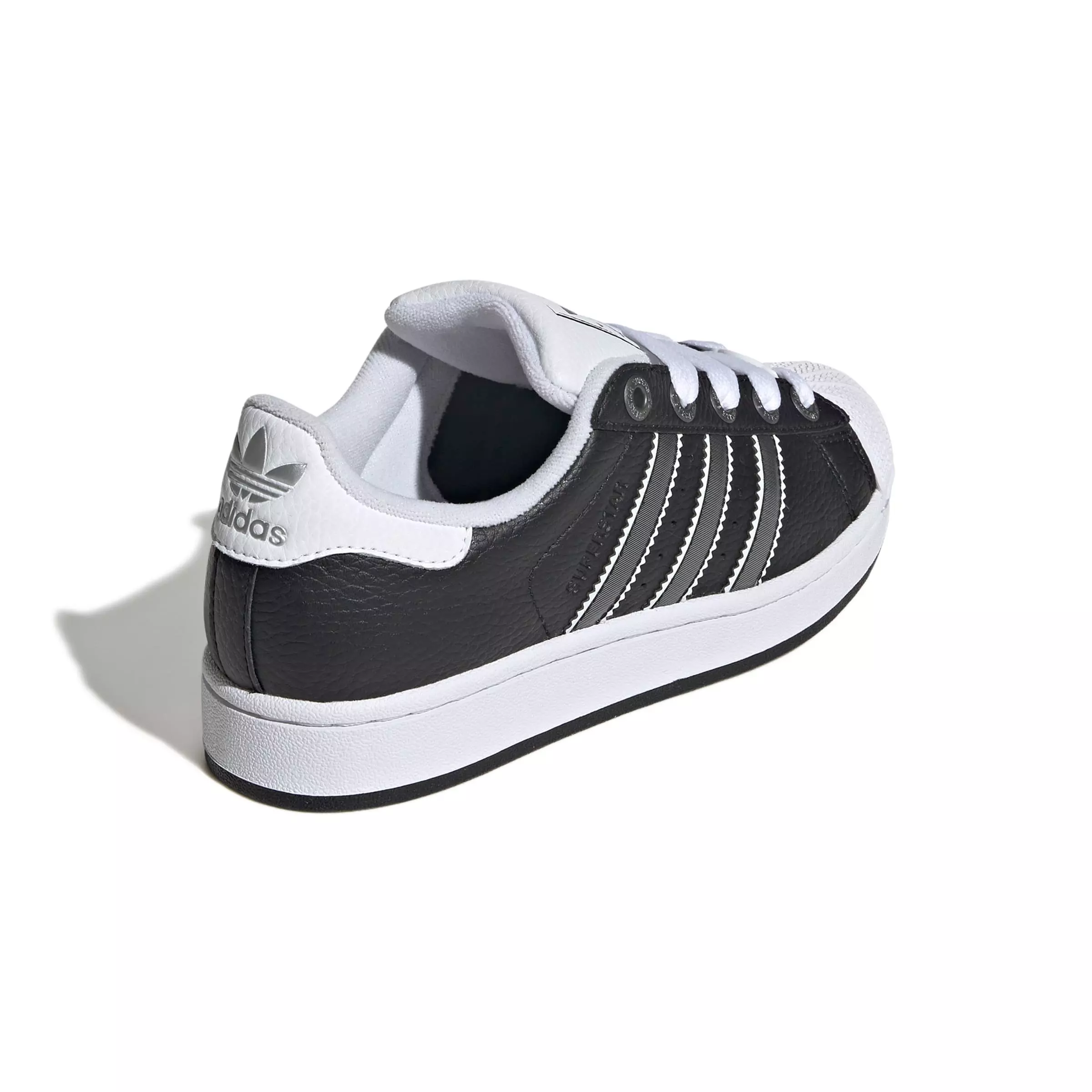 adidas Originals Superstar II "Core Black/Matte Silver/Ftwr White" Grade School Boys' Shoe - BLACK/SILVER/WHITE