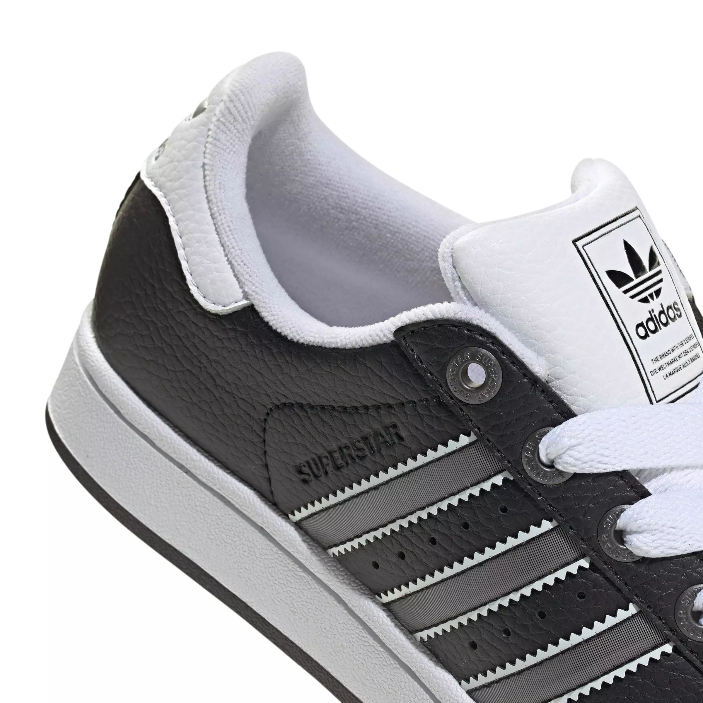adidas Originals Superstar II "Core Black/Matte Silver/Ftwr White" Grade School Boys' Shoe - BLACK/SILVER/WHITE
