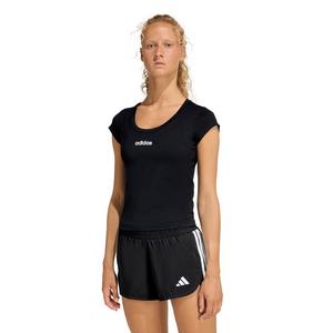 adidas Women's Hyperglam Baby T-Shirt - Black