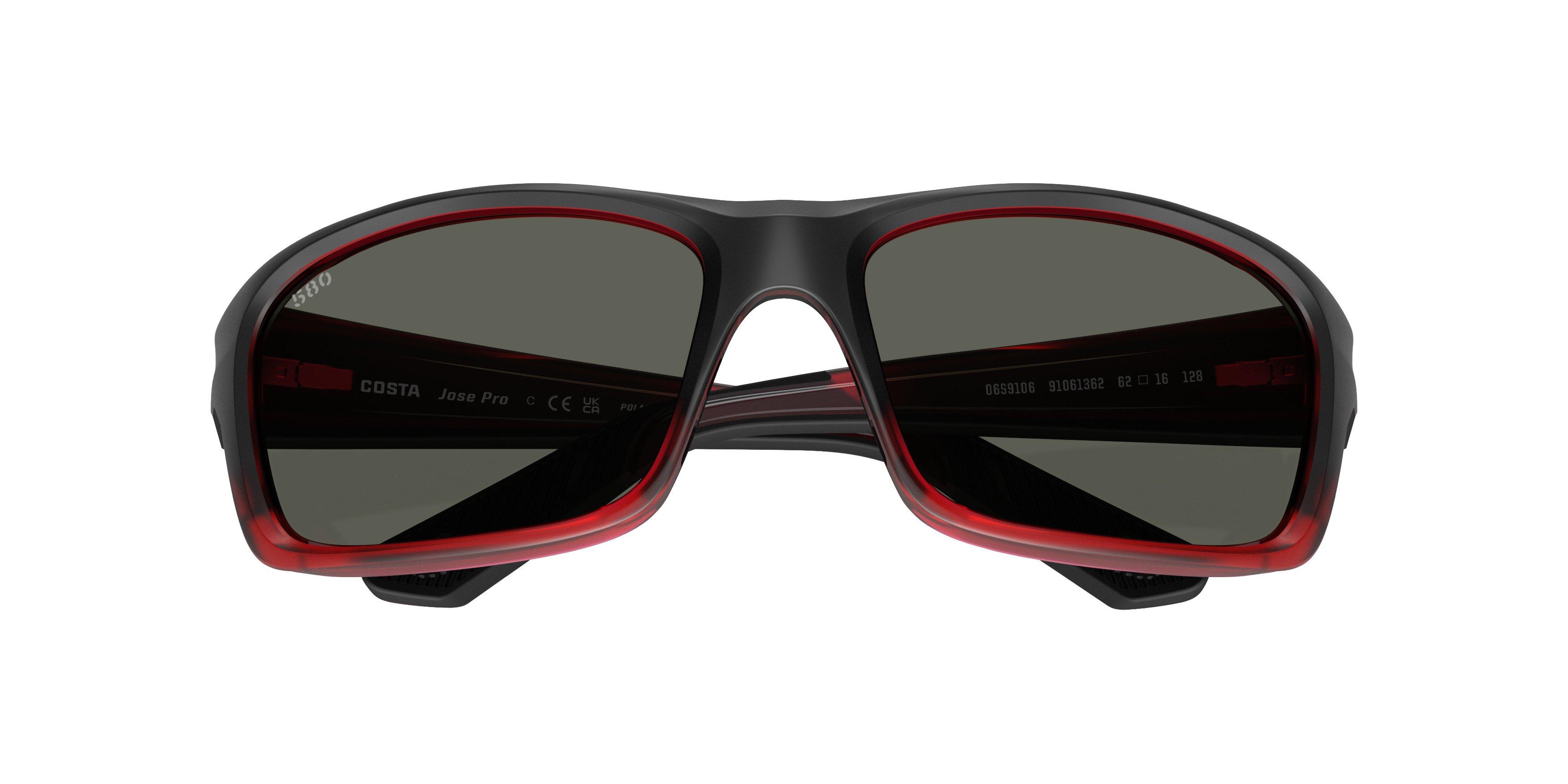 Costa Del Mar Jose Pro Grey 580G Polarized Sunglasses - Red Sky - RED/GREY Thumbnail View 7