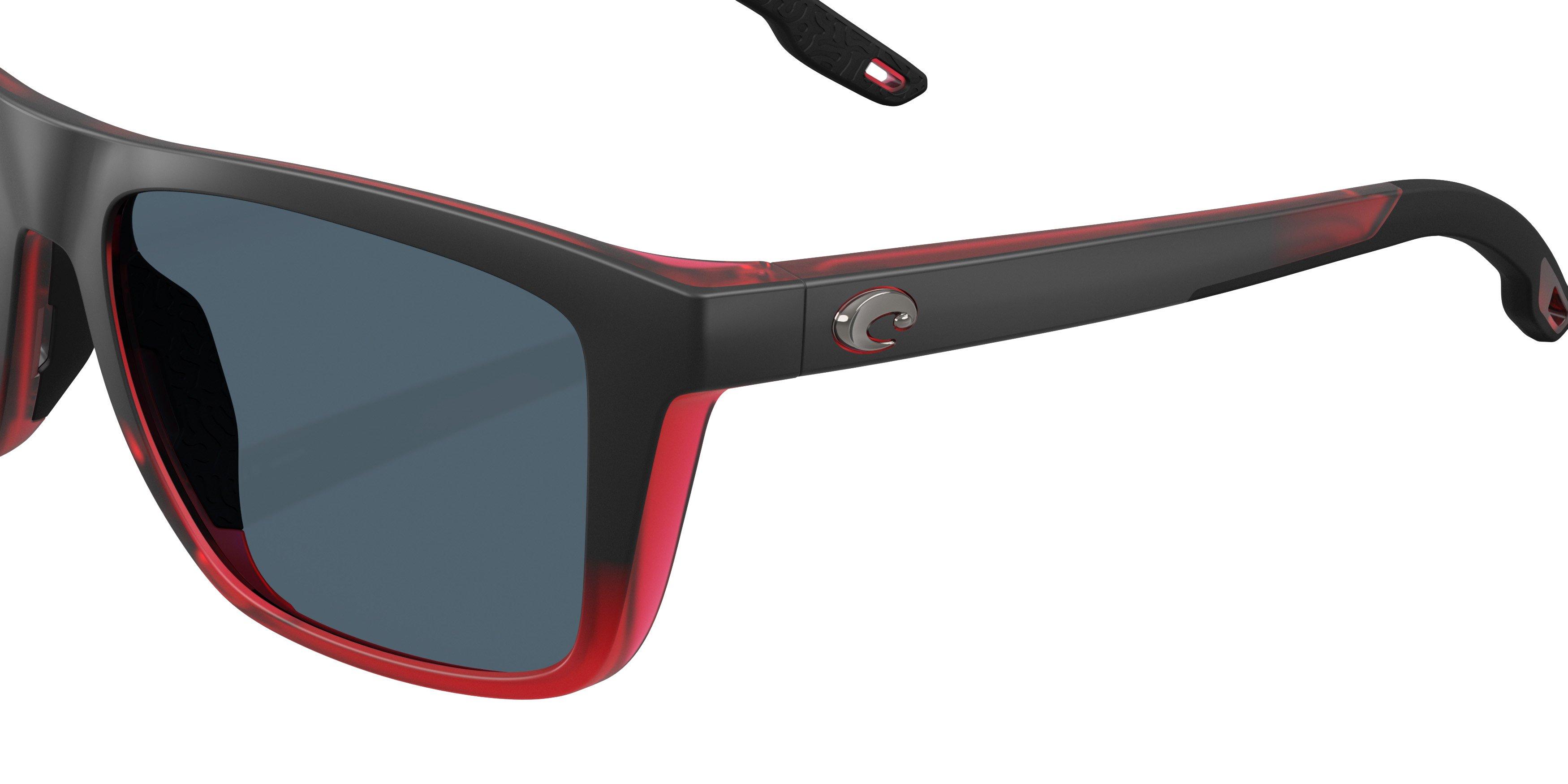 Costa Del Mar Mainsail Grey 580P Polarized Sunglasses - Red Sky - RED/GREY Thumbnail View 5