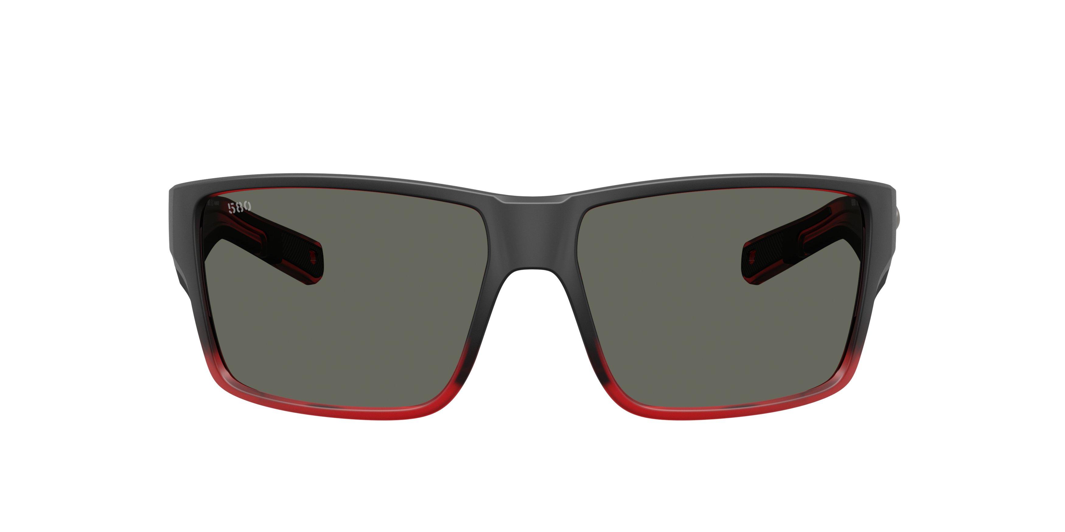 Costa Del Mar Reefton Pro Grey 580G Polarized Sunglasses - Red Sky - RED/GREY Thumbnail View 2