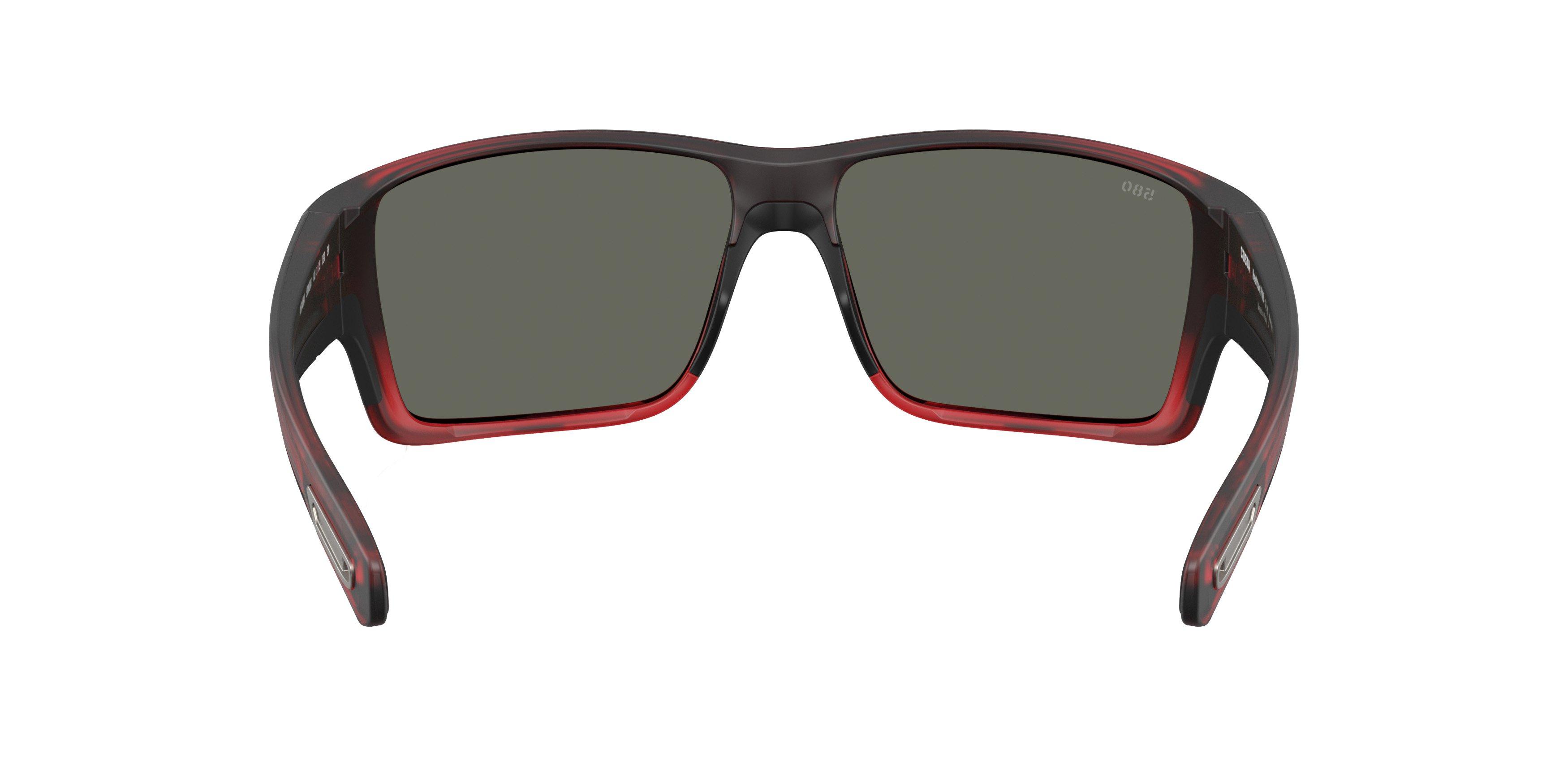 Costa Del Mar Reefton Pro Grey 580G Polarized Sunglasses - Red Sky - RED/GREY Thumbnail View 3
