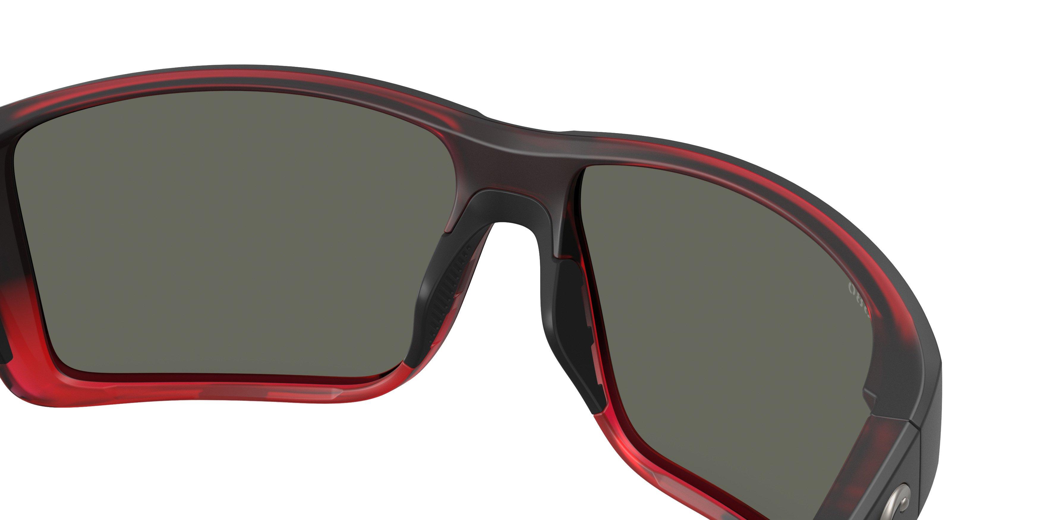 Costa Del Mar Reefton Pro Grey 580G Polarized Sunglasses - Red Sky - RED/GREY Thumbnail View 6
