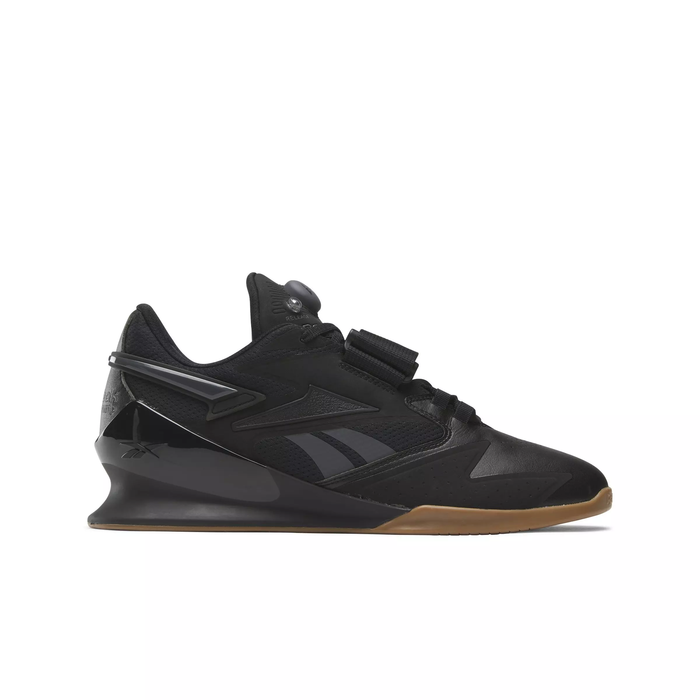 Reebok Legacy Lifter III "Core Black/Pure Grey 7/Gum" Men's Weightlifting Shoe - BLACK/GREY/GUM