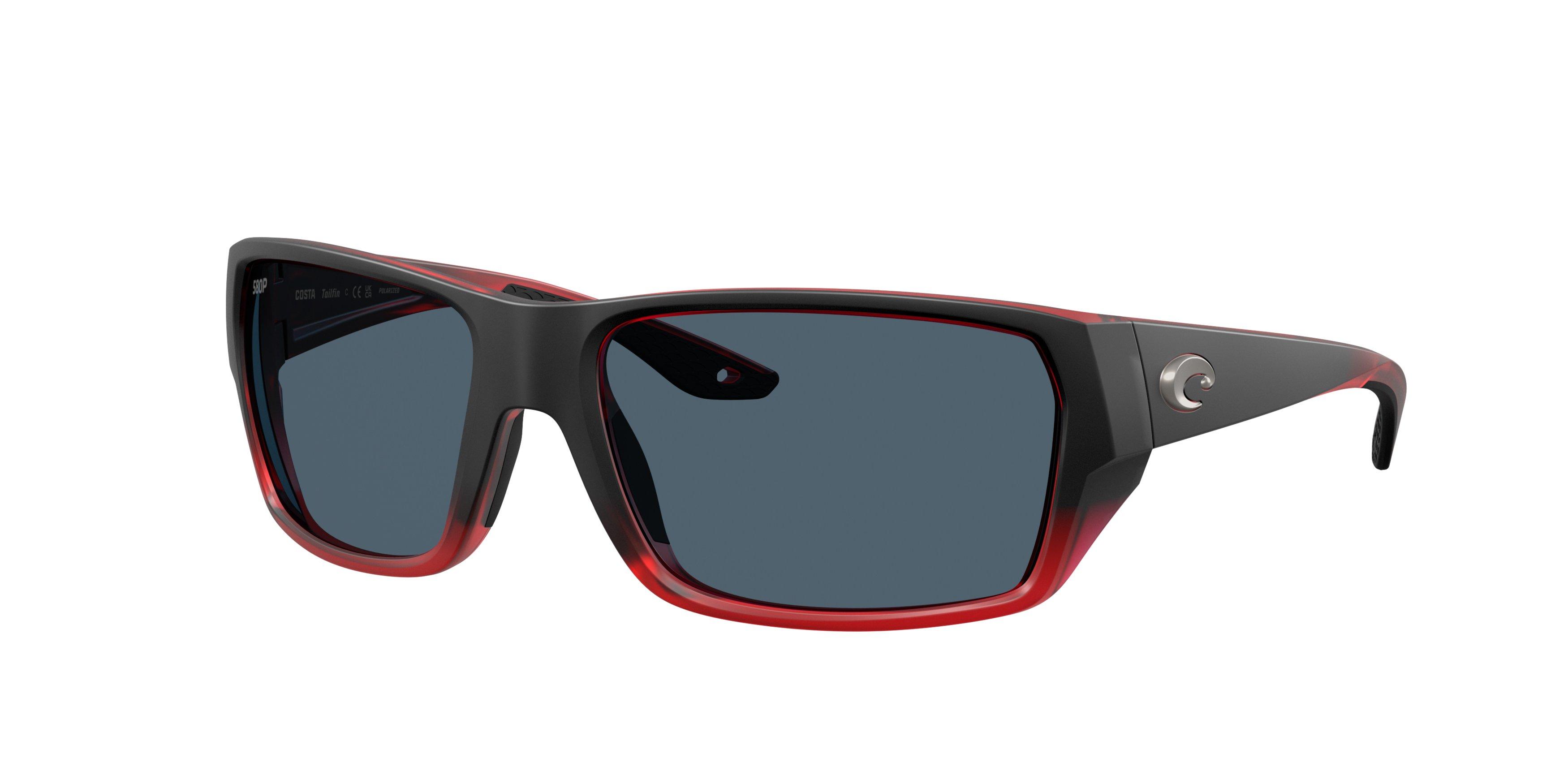 Costa Del Mar Tailfin Grey 580P Polarized Sunglasses - Red Sky - RED/GREY Thumbnail View 1