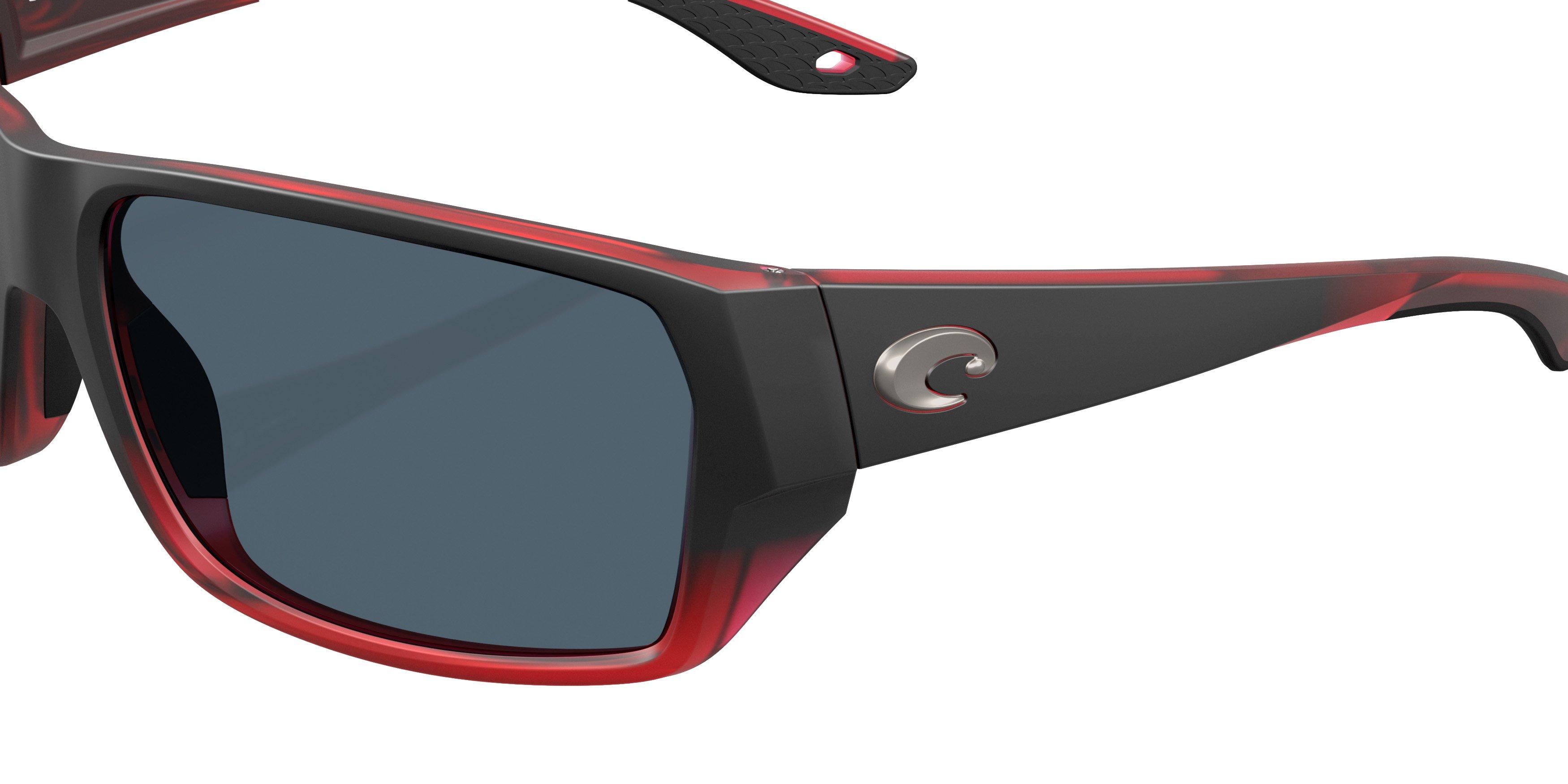 Costa Del Mar Tailfin Grey 580P Polarized Sunglasses - Red Sky - RED/GREY Thumbnail View 5