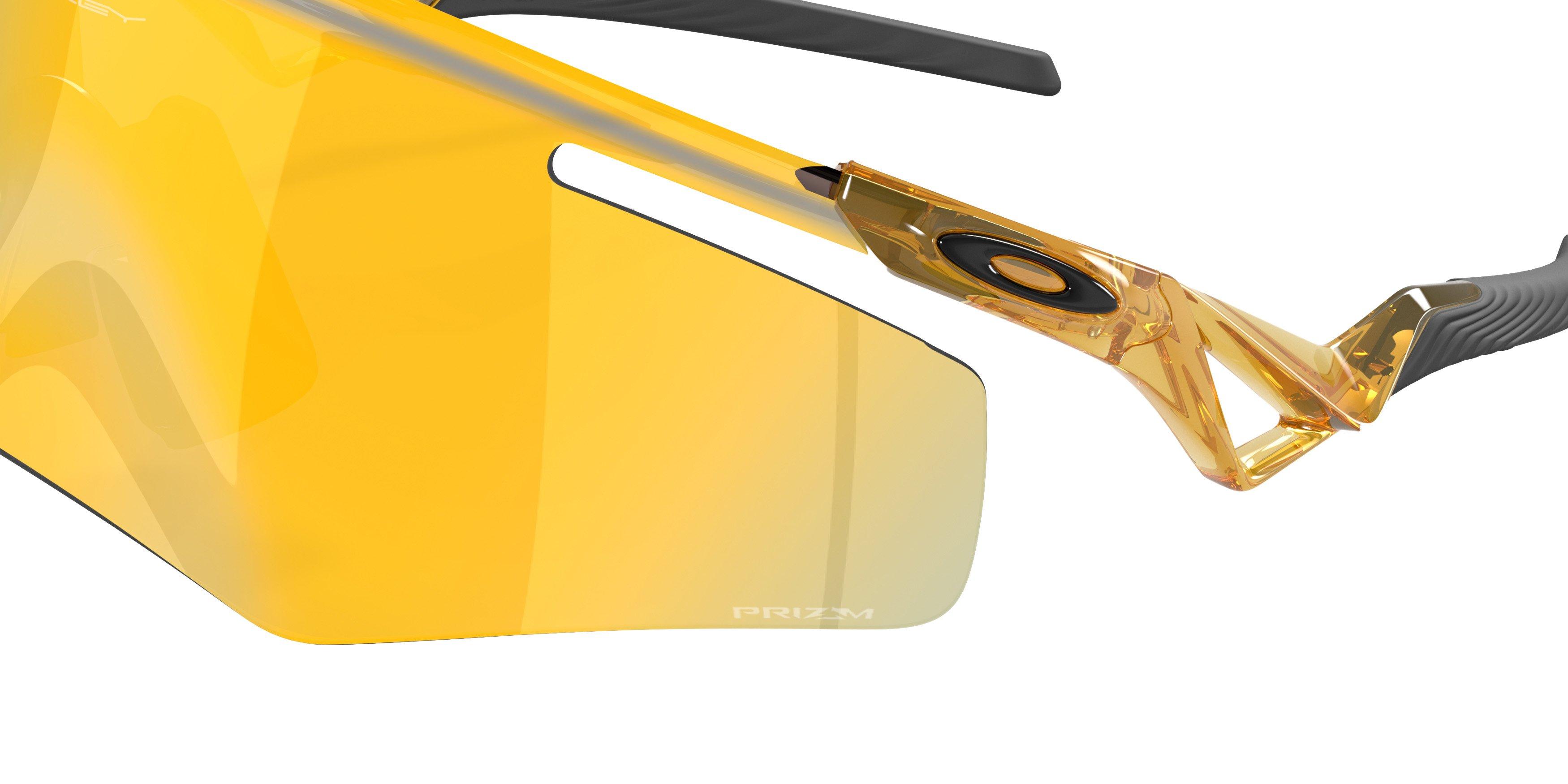 Oakley Qntm Kato Prizm 24K Sunglasses - Trans Lt Curry - BROWN/GOLD Thumbnail View 5