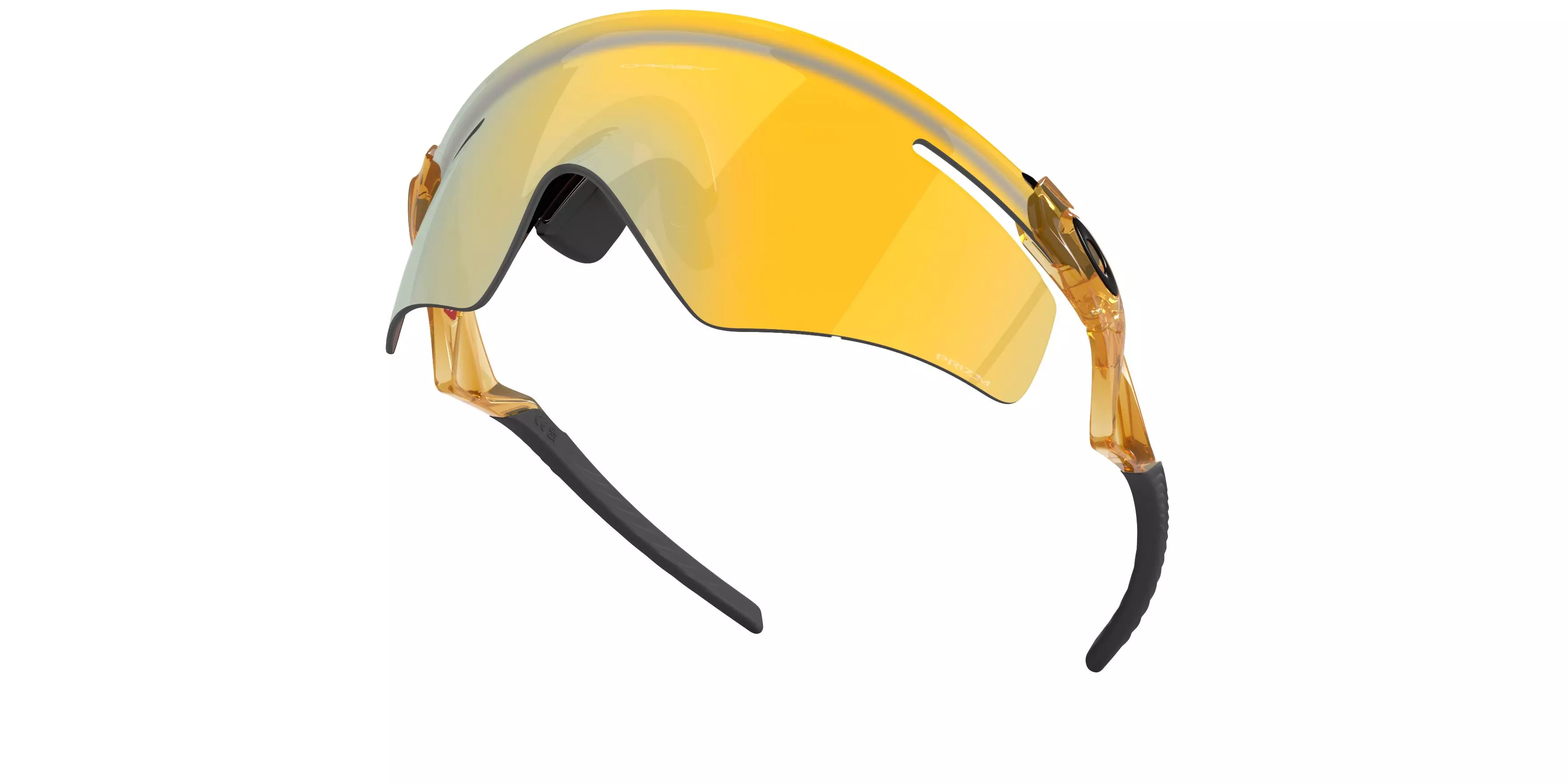 Oakley Qntm Kato Prizm 24K Sunglasses - Trans Lt Curry - BROWN/GOLD