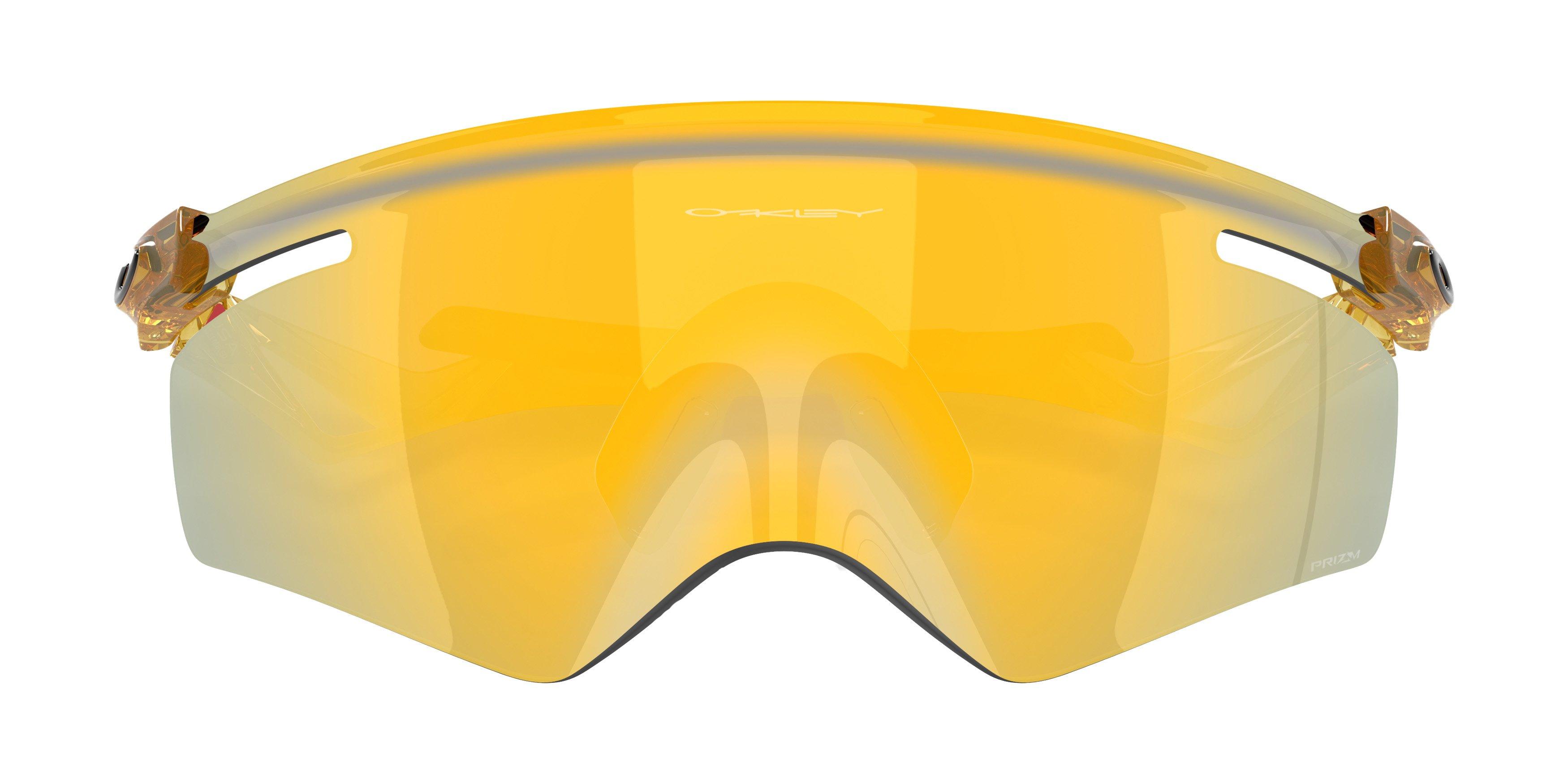 Oakley Qntm Kato Prizm 24K Sunglasses - Trans Lt Curry - BROWN/GOLD Thumbnail View 8