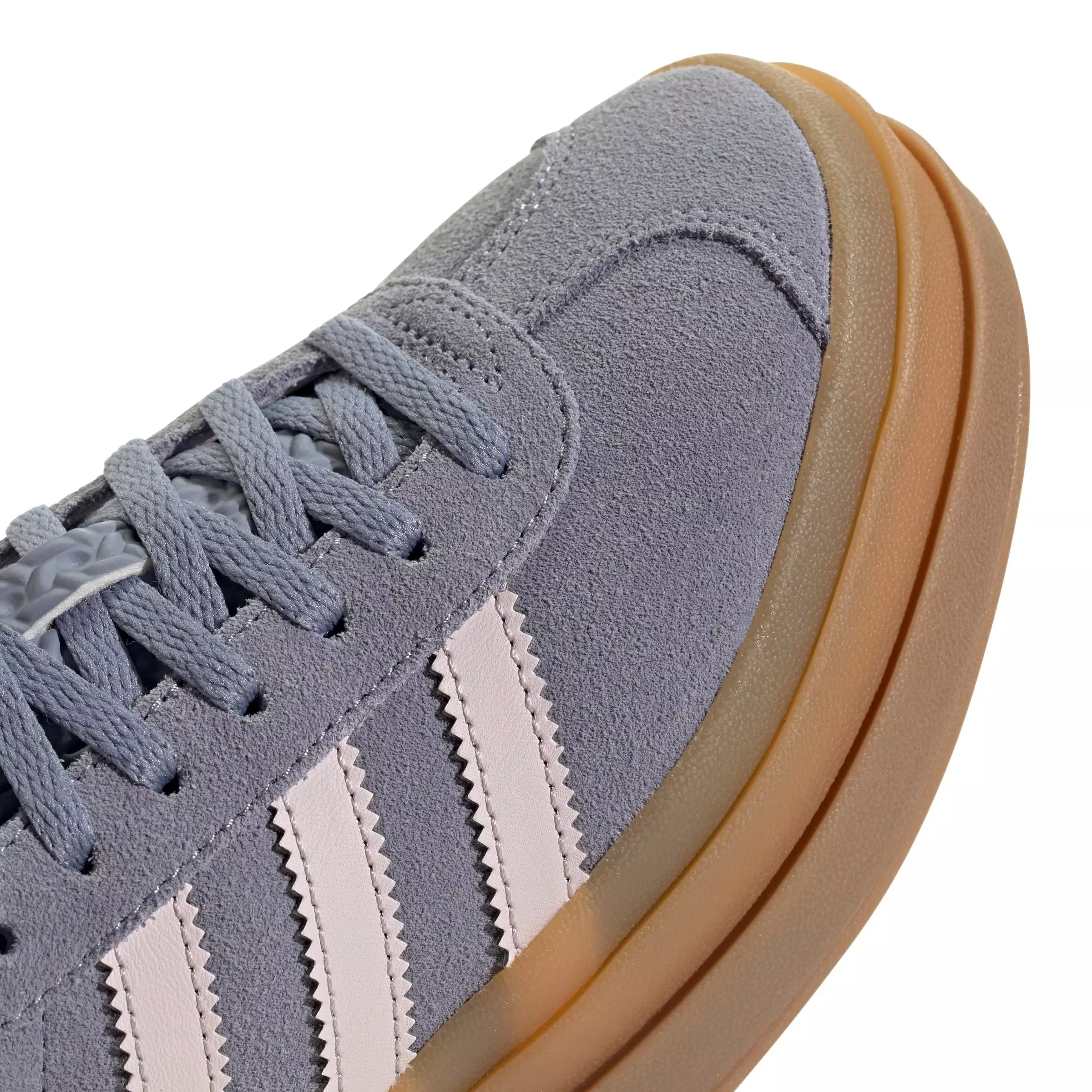 adidas Originals Gazelle Bold "Silver Violet/Almost Pink/Gum 1" Grade School Girls' Shoe - VIOLET/PINK/GUM
