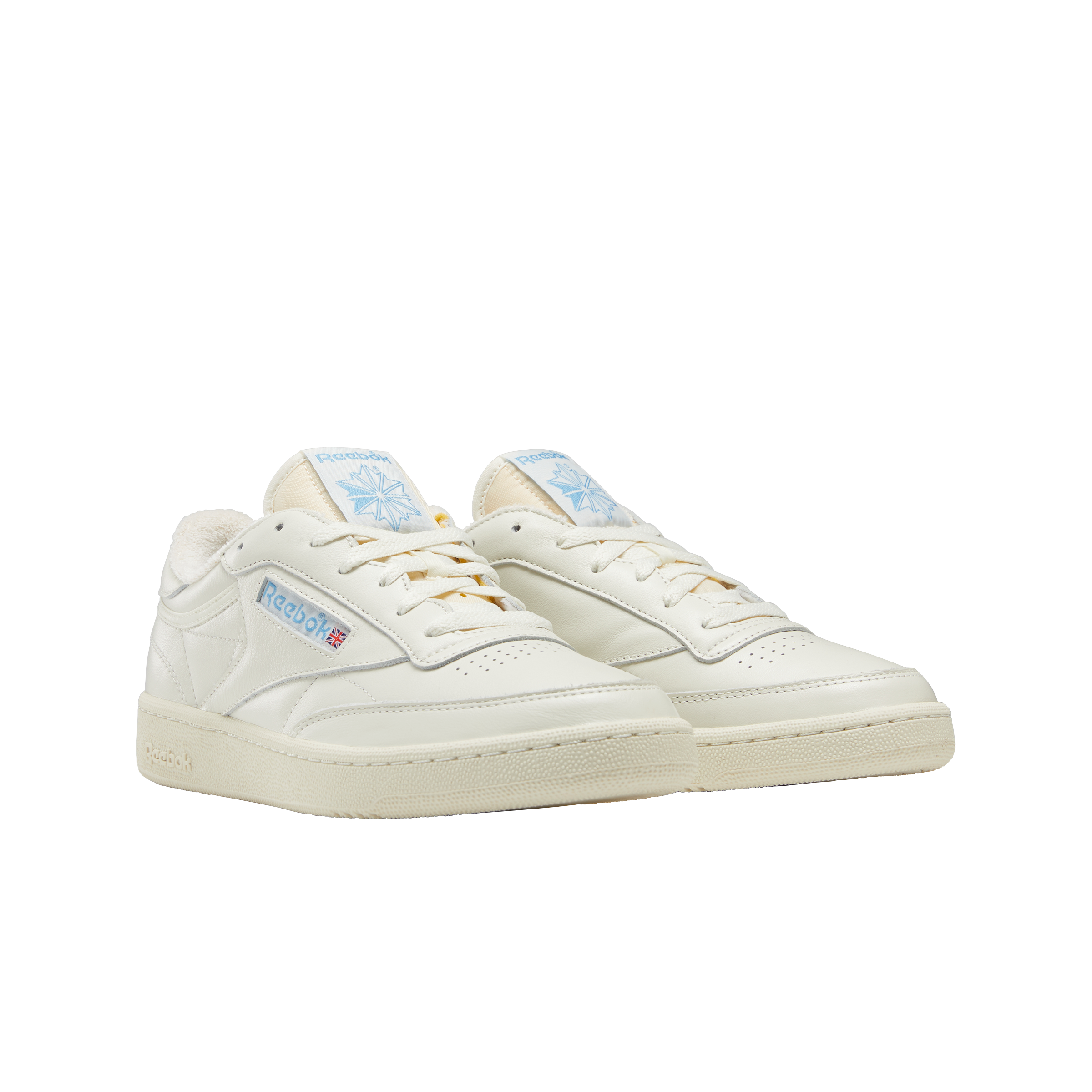 Reebok Club C 85 Vintage "Chalk/Alabaster/Essential Blue" Unisex Shoe - CHALK/ALABASTER/BLUE Thumbnail View 3