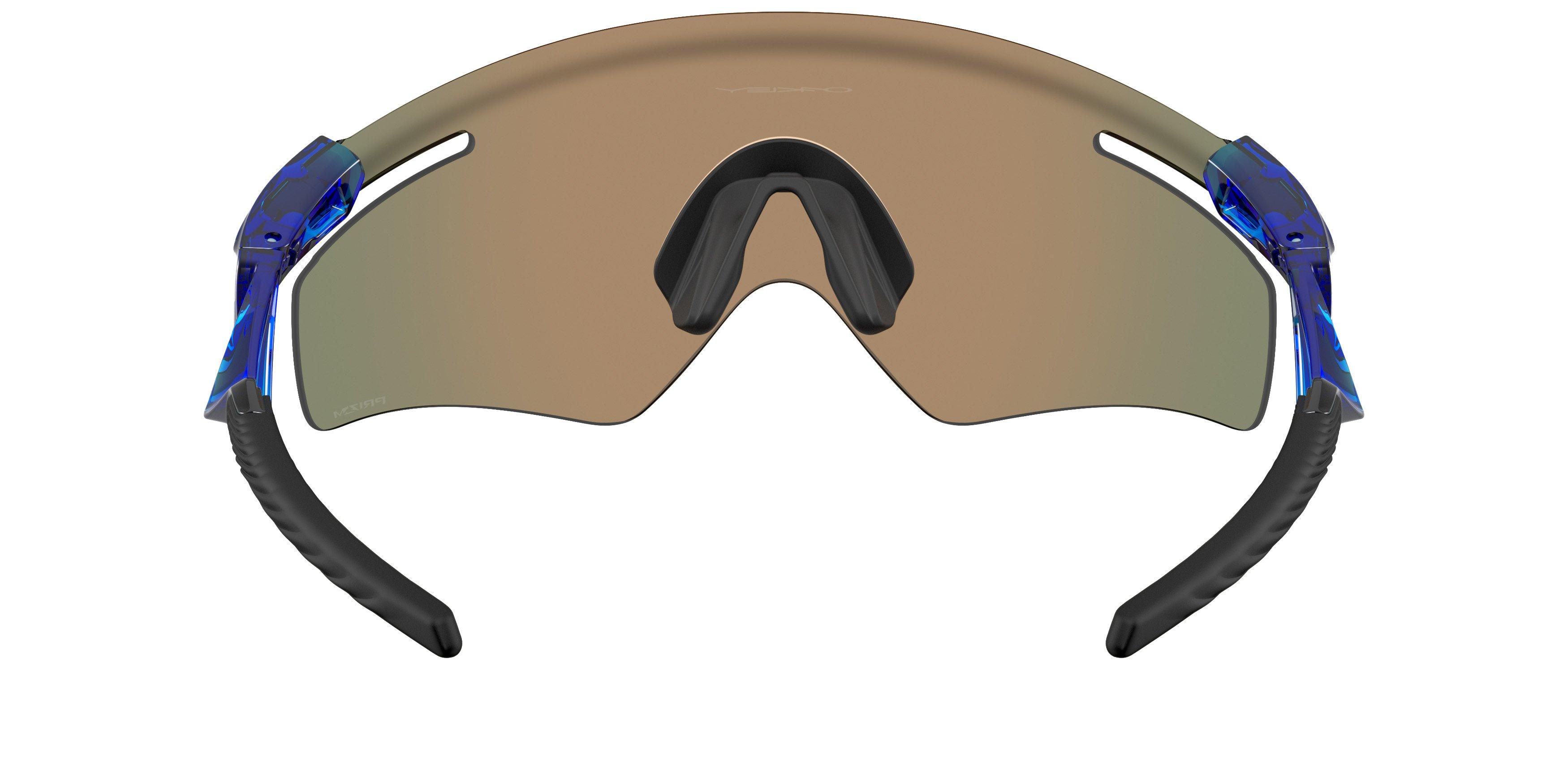 Oakley Qntm Kato Unisex Mirrored Shield Sunglasses - Crystal Blue