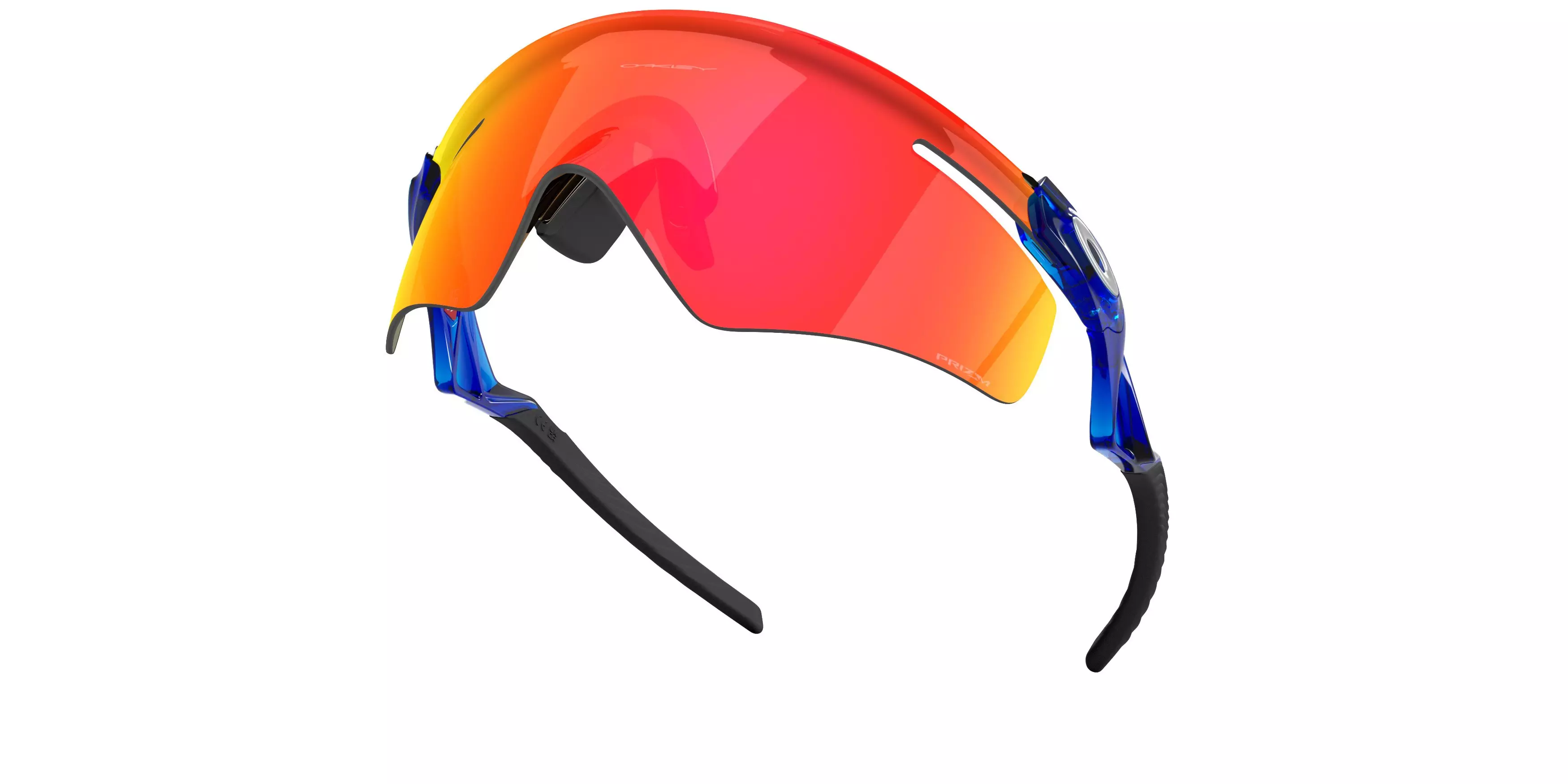 Oakley Qntm Kato Prizm Ruby Sunglasses - Crystal Blue - BLUE/RED