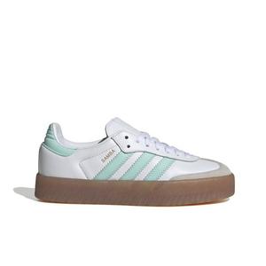 adidas Originals Sambae "Ftwr White/Clear Mint/Gold Metallic" Grade School Girls' Shoe